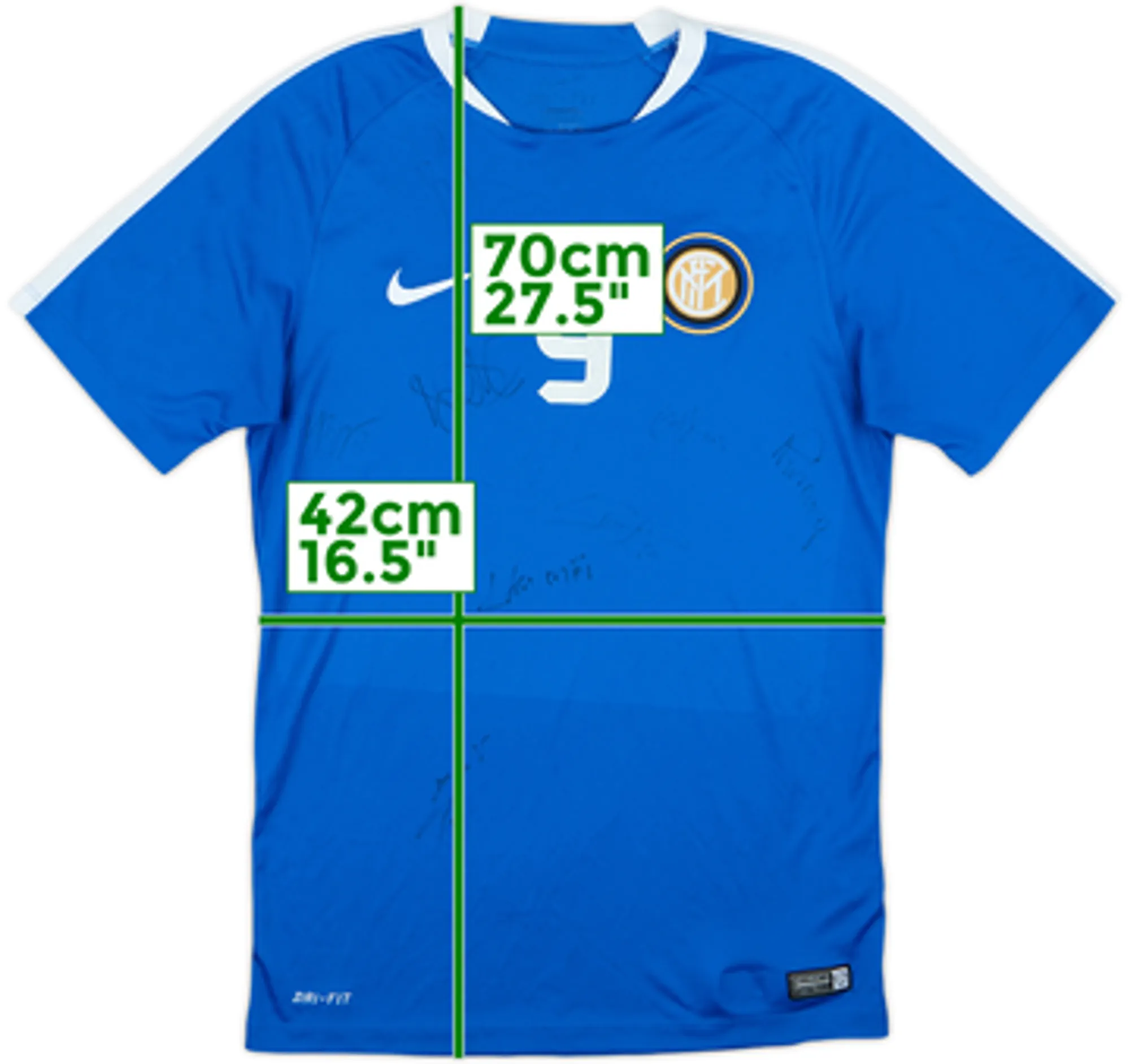 2015-16 Inter Milan Nike Training Shirt #9 - 5/10 - (S)
