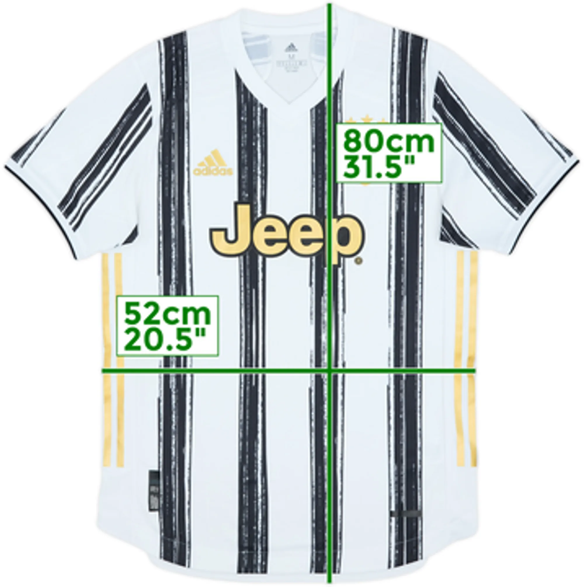 2020-21 Juventus Authentic Home Shirt - 9/10 - (M)