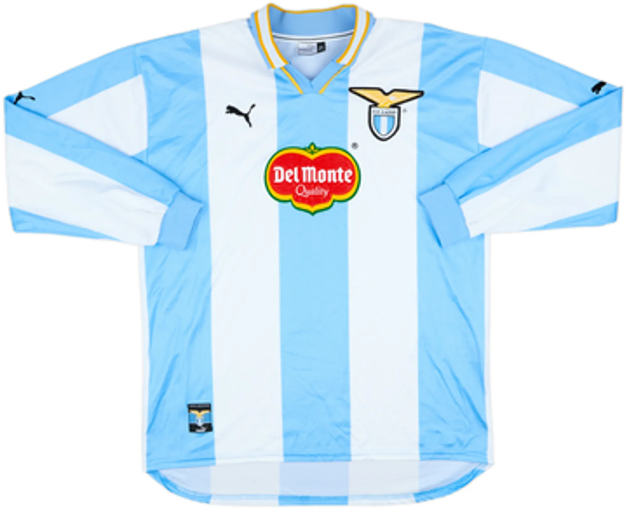 1999-00 Lazio European Home L/S Shirt Nedved #18 - 7/10 - (XL)