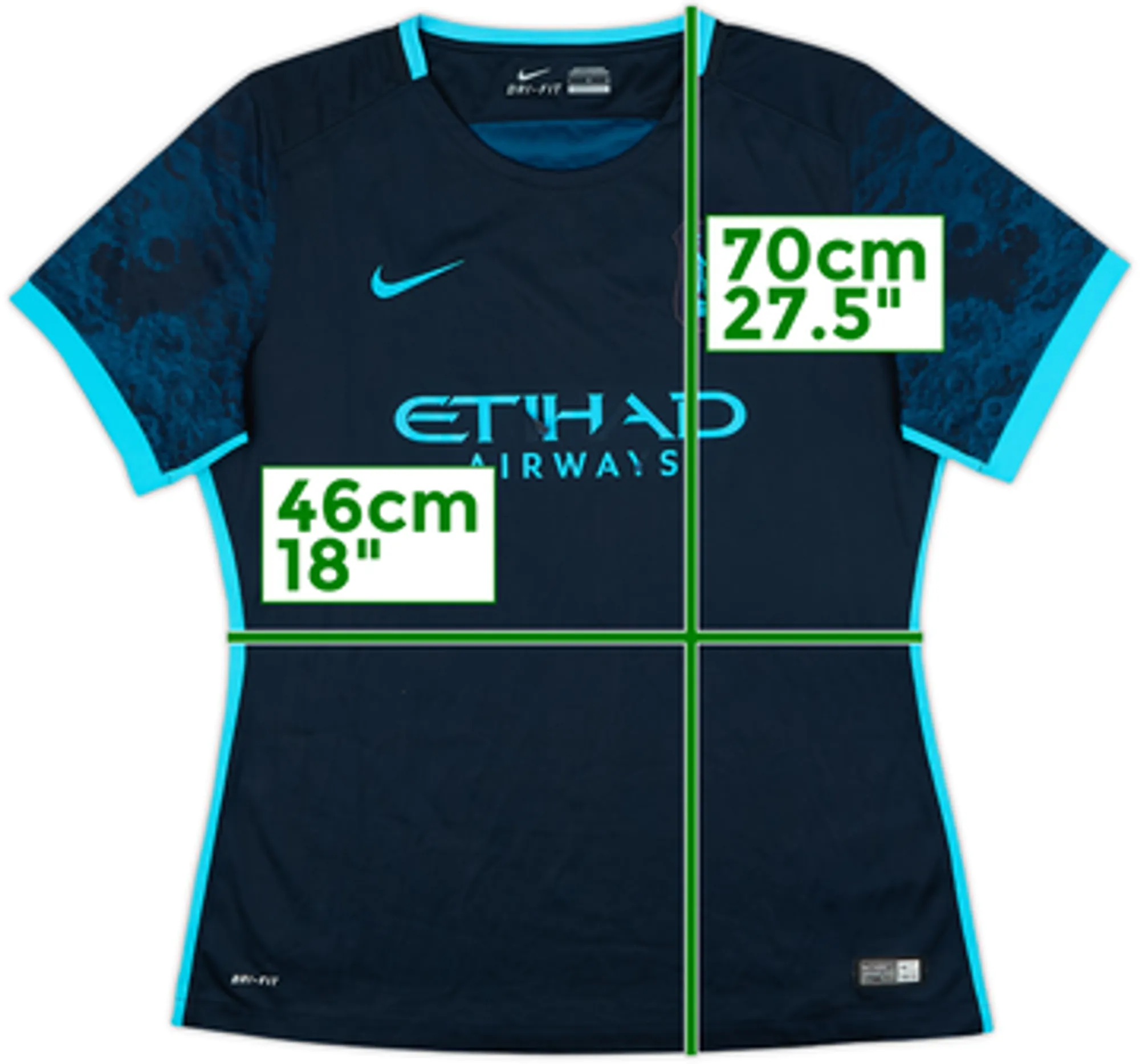 2015-16 Manchester City Away Shirt - 5/10 - (Women's L)
