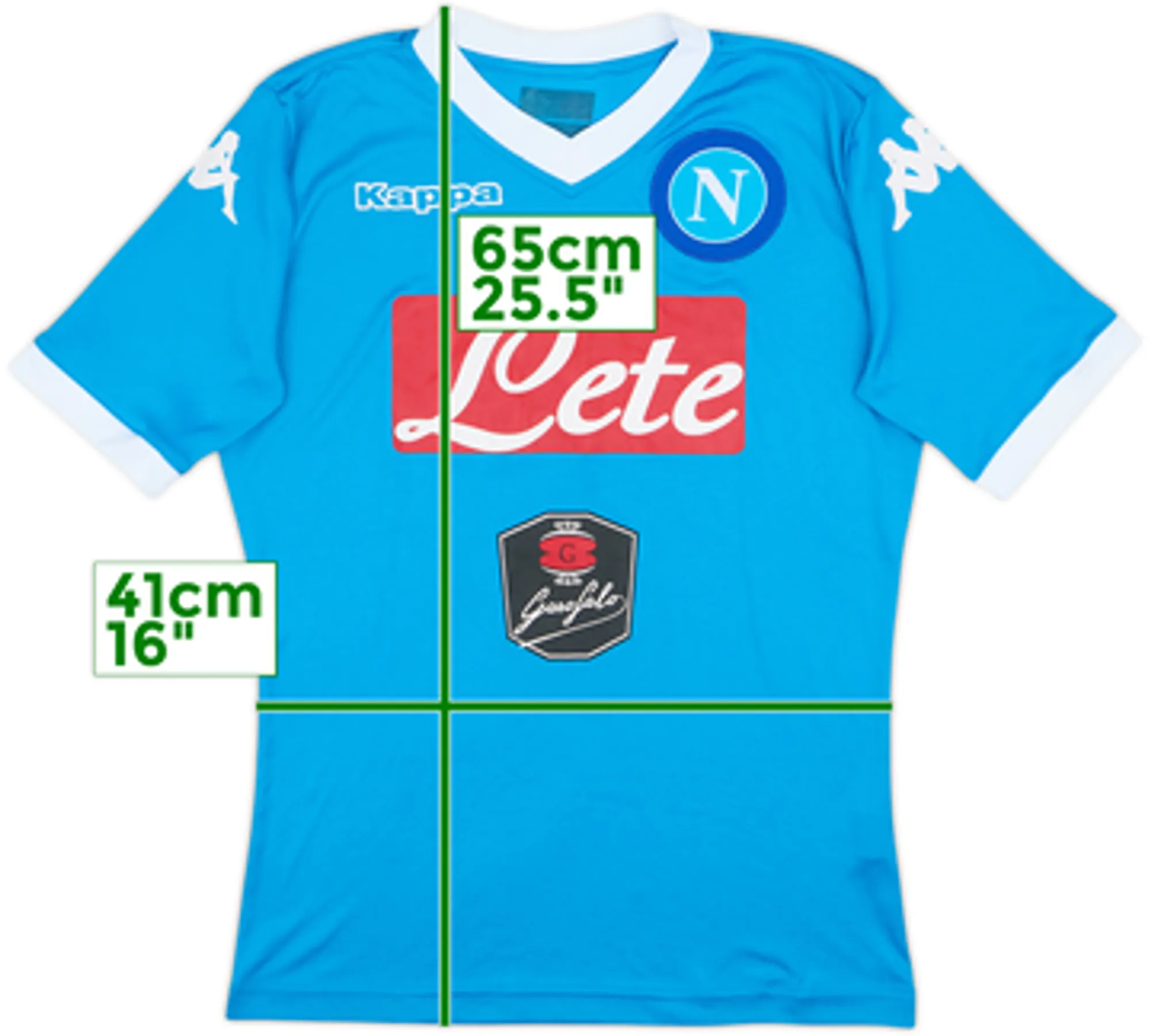 2015-16 Napoli Basic Home Shirt - 7/10 - (S)