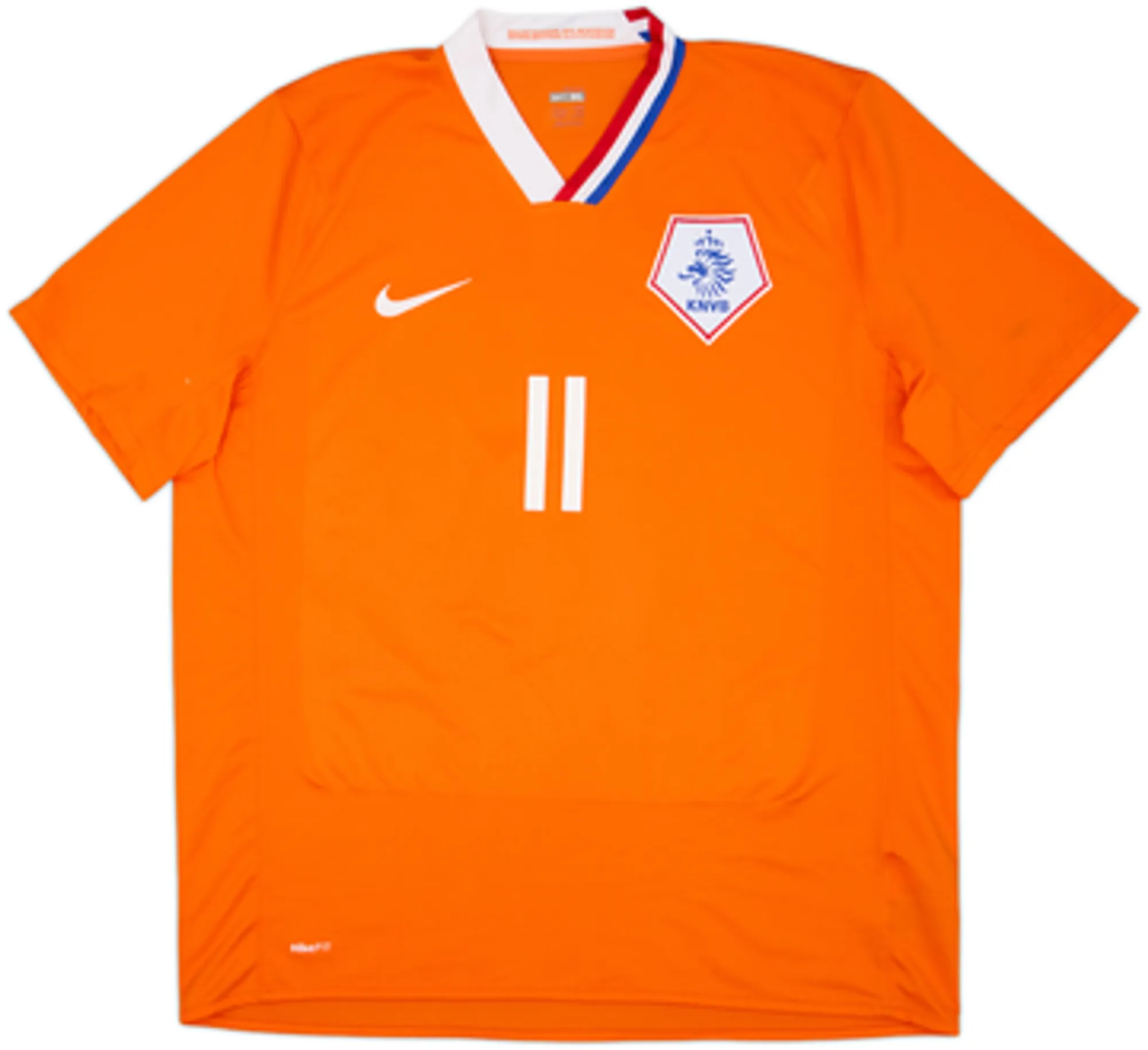 2008-10 Netherlands Home Shirt Robben #11 - 5/10 - (L)