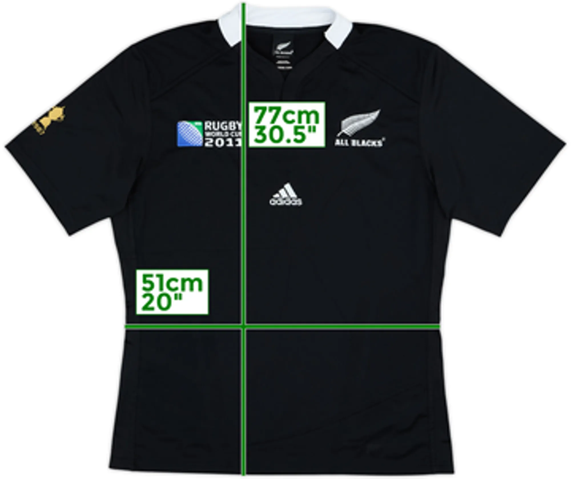 2011 New Zealand Rugby World Cup Home Shirt - 8/10 - (L)
