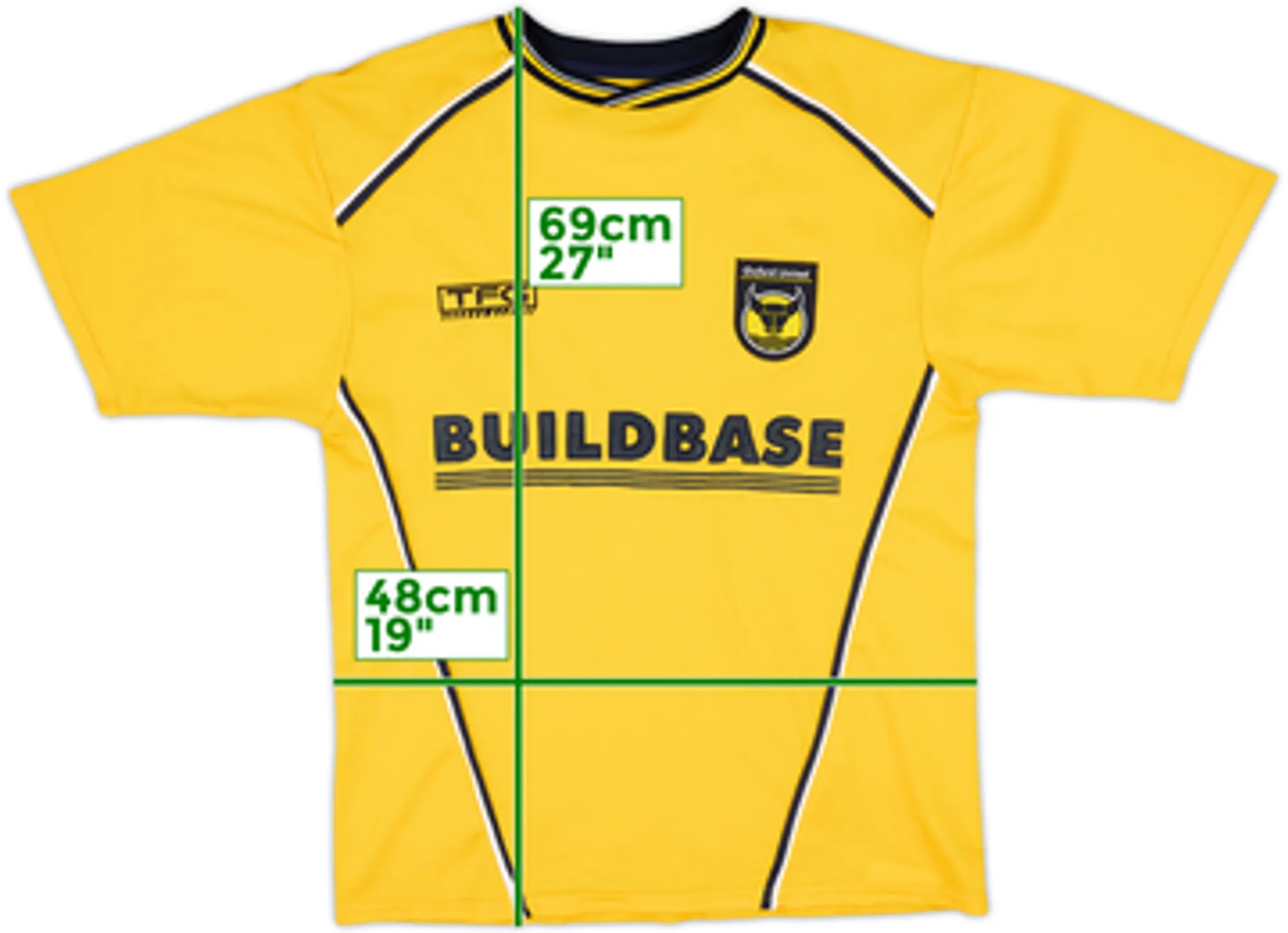 2003-05 Oxford United Home Shirt - 9/10 - (S)