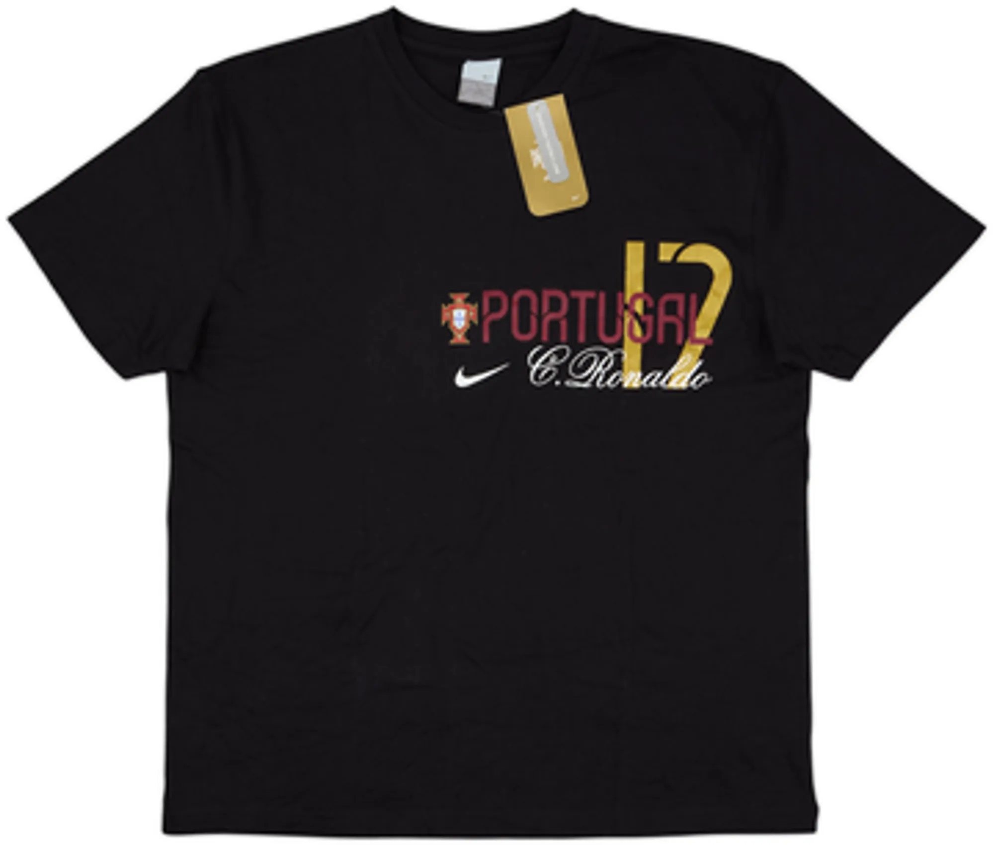 2006 Portugal Nike Cristiano Ronaldo Cotton Tee #17 (S)