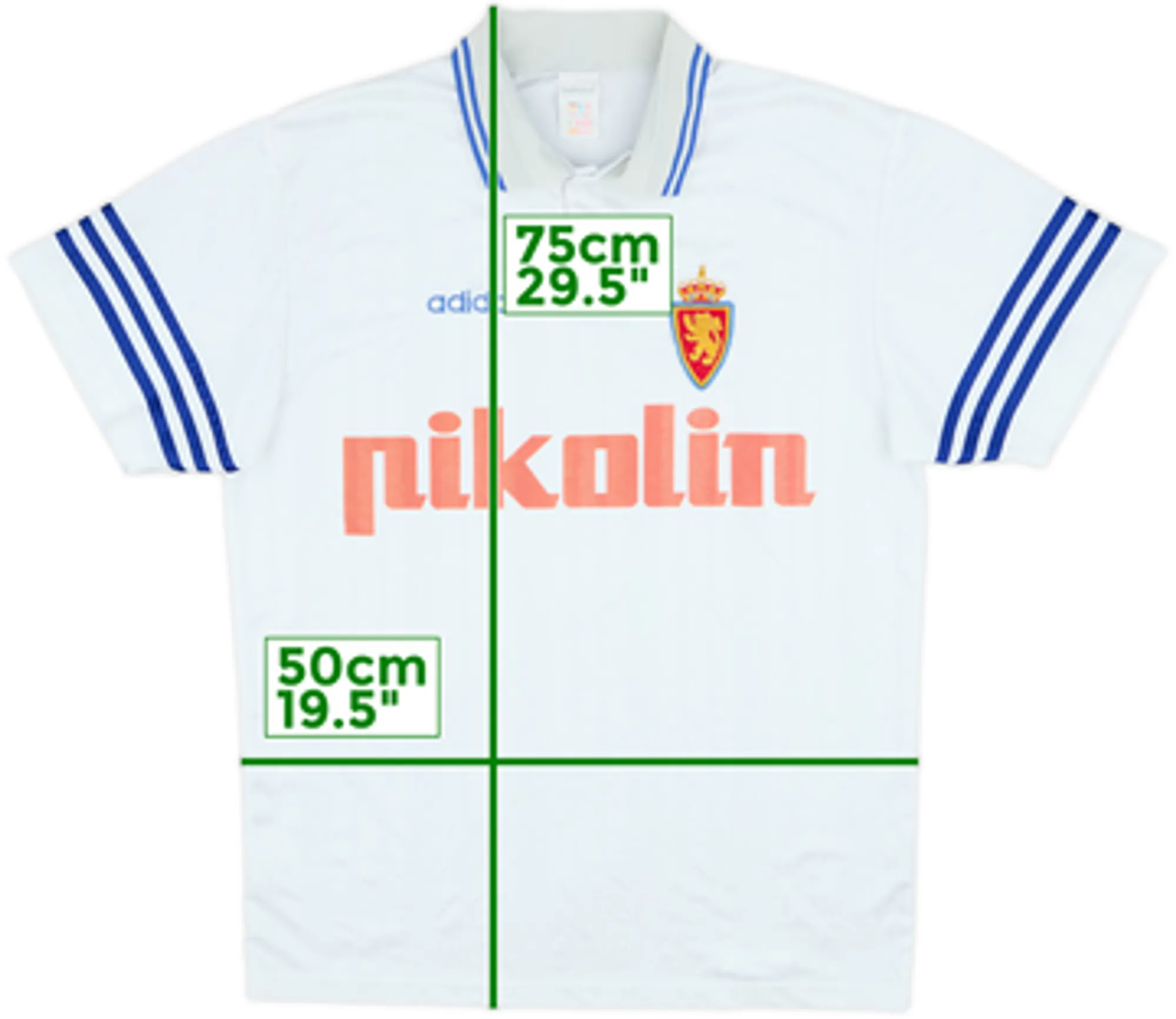 1995-97 Real Zaragoza Home Shirt - 8/10 - (M)