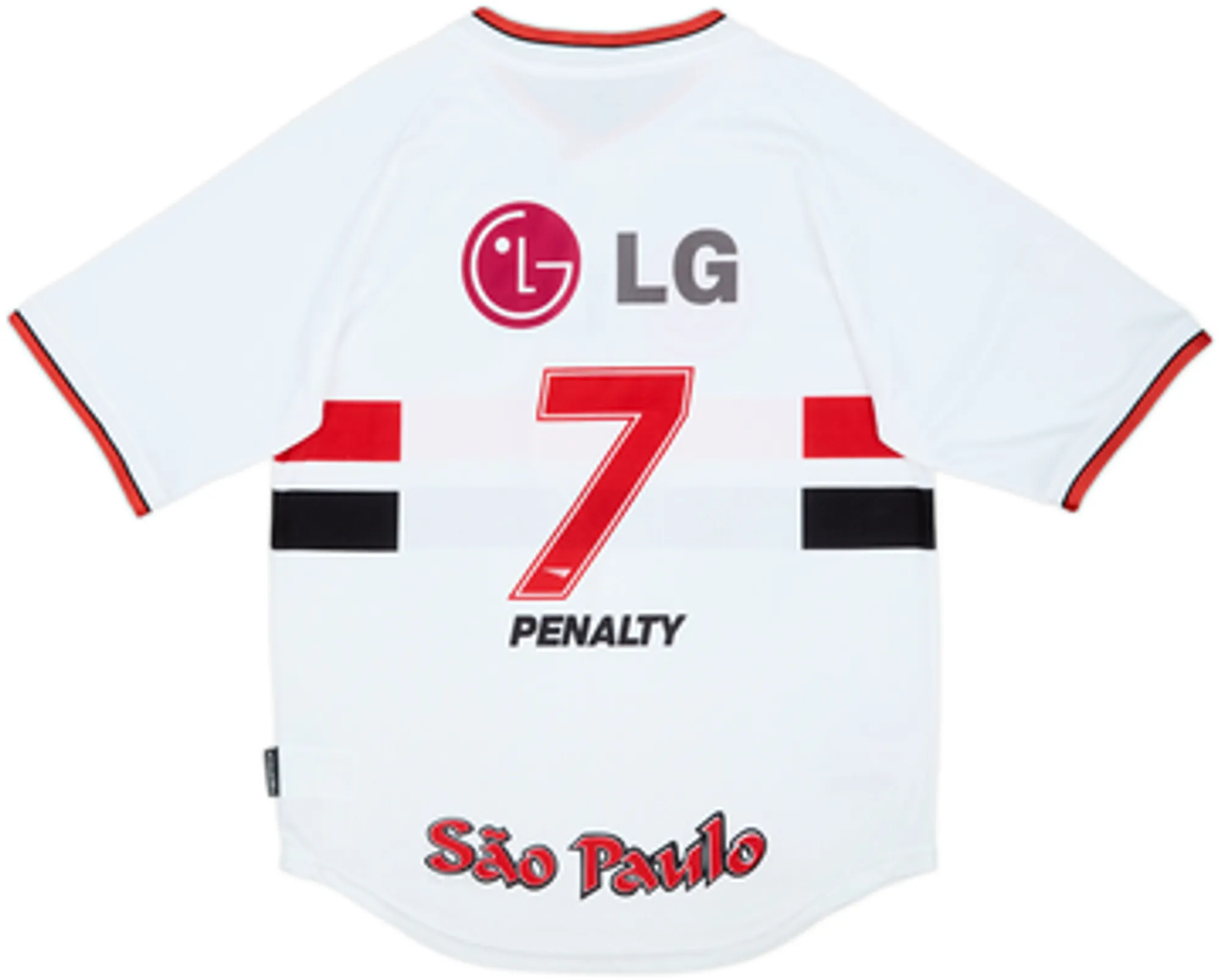2001 Sao Paulo Home Shirt #7 - 9/10 - (M)
