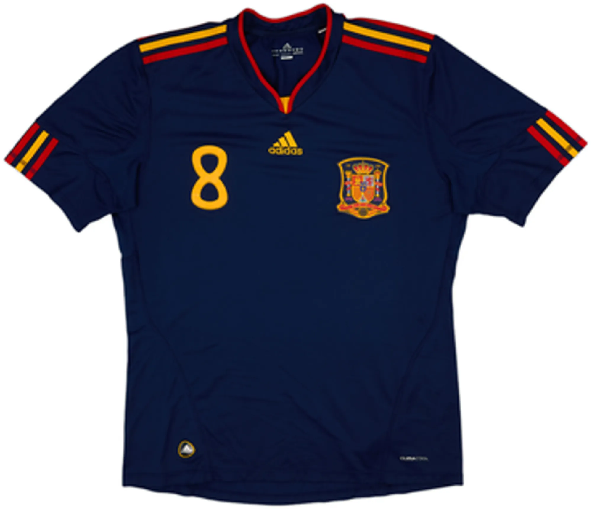2010-11 Spain Away Shirt Xavi #8 - 7/10 - (L)
