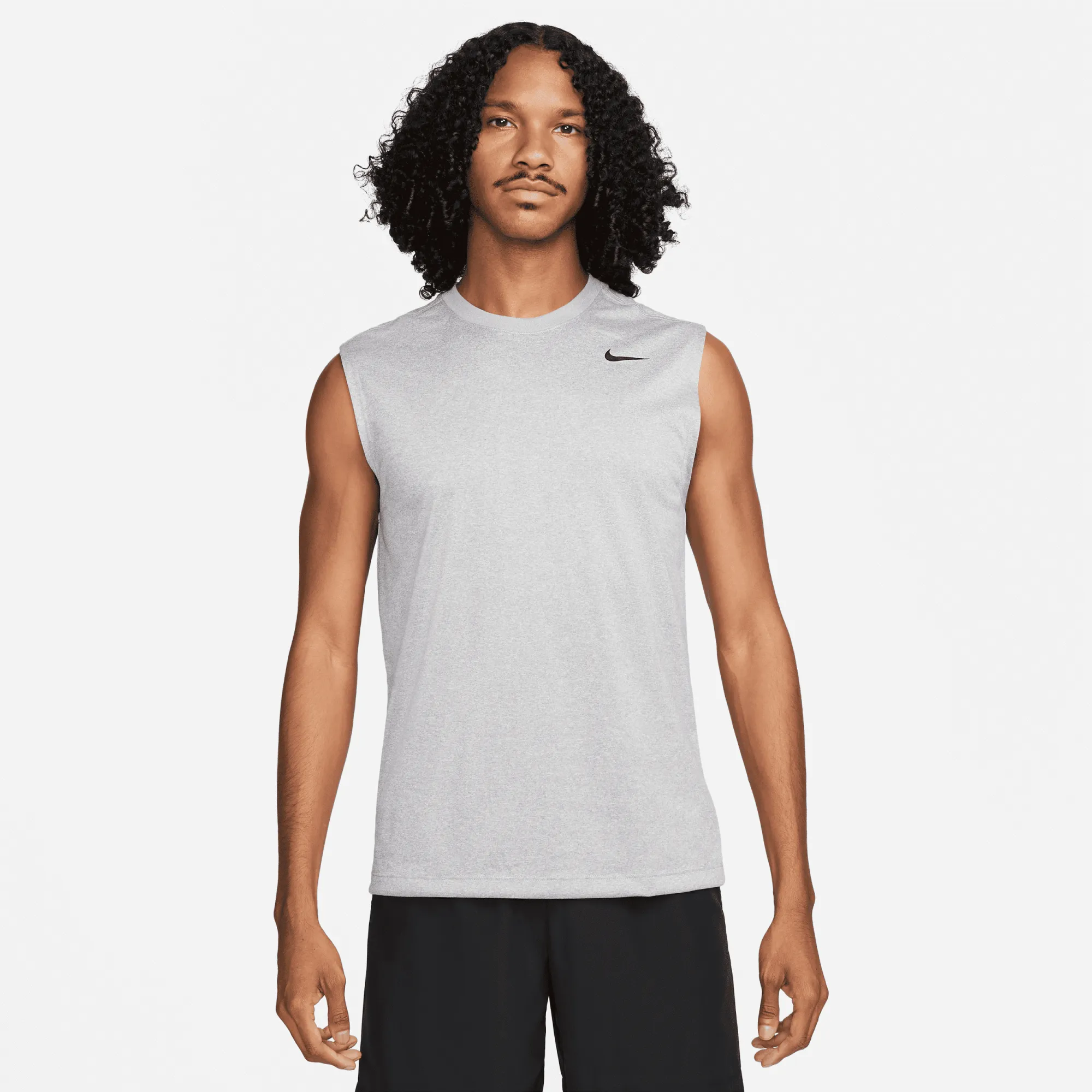Nike Dri-FIT Legend Men's Sleeveless Fitness T-Shirt - Grey - Polyester