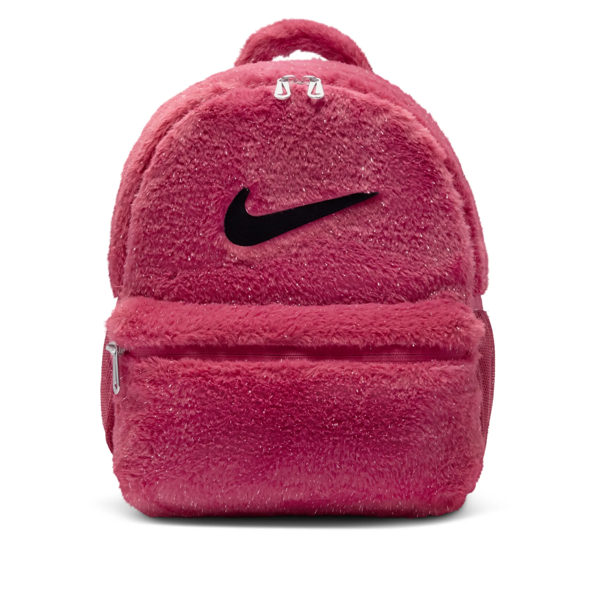 Nike Older Kids' Faux Fur Backpack (11L) - Purple - Polyester