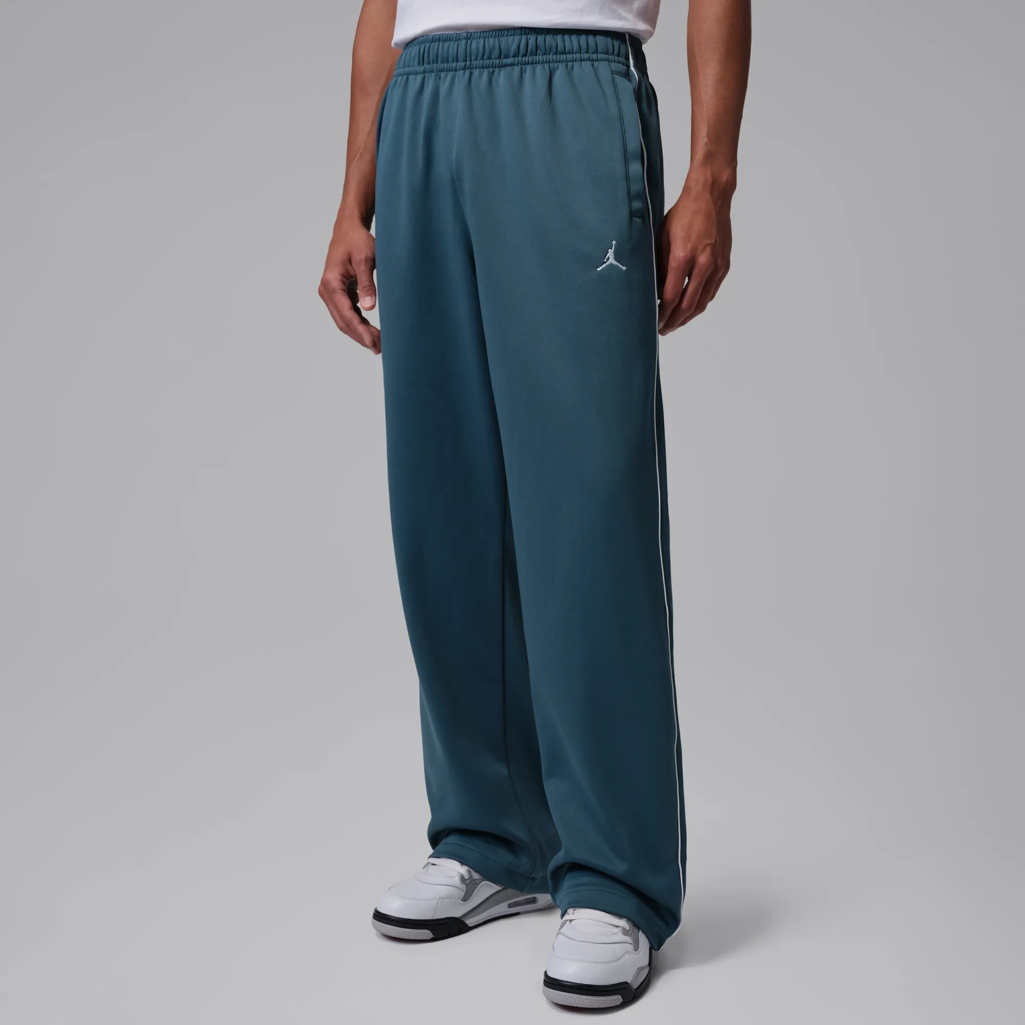 Nike Jordan Brooklyn Men's Tricot Tracksuit Bottoms - Blue - Polyester