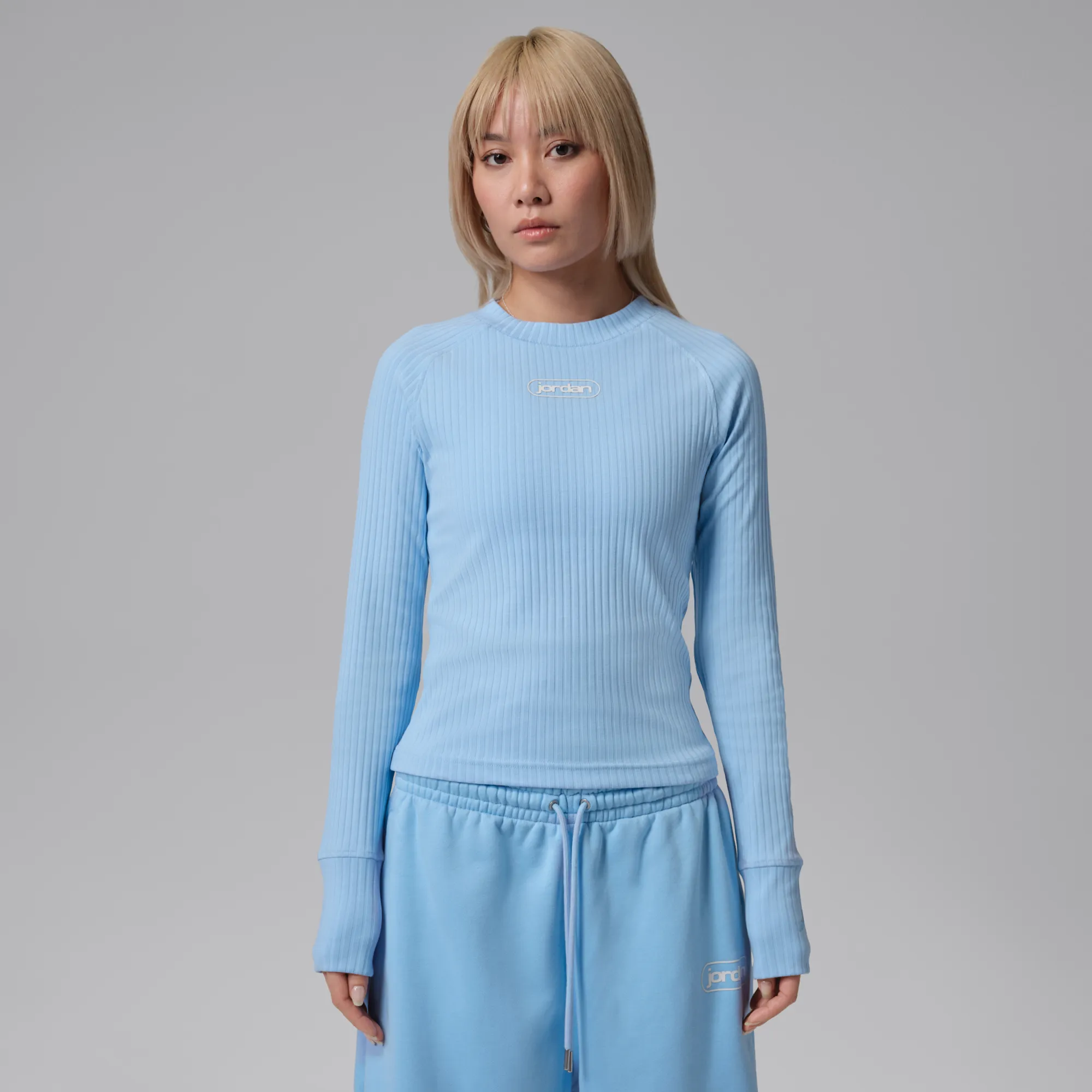 Nike Jordan Flight Women's Long-Sleeve Top - Blue