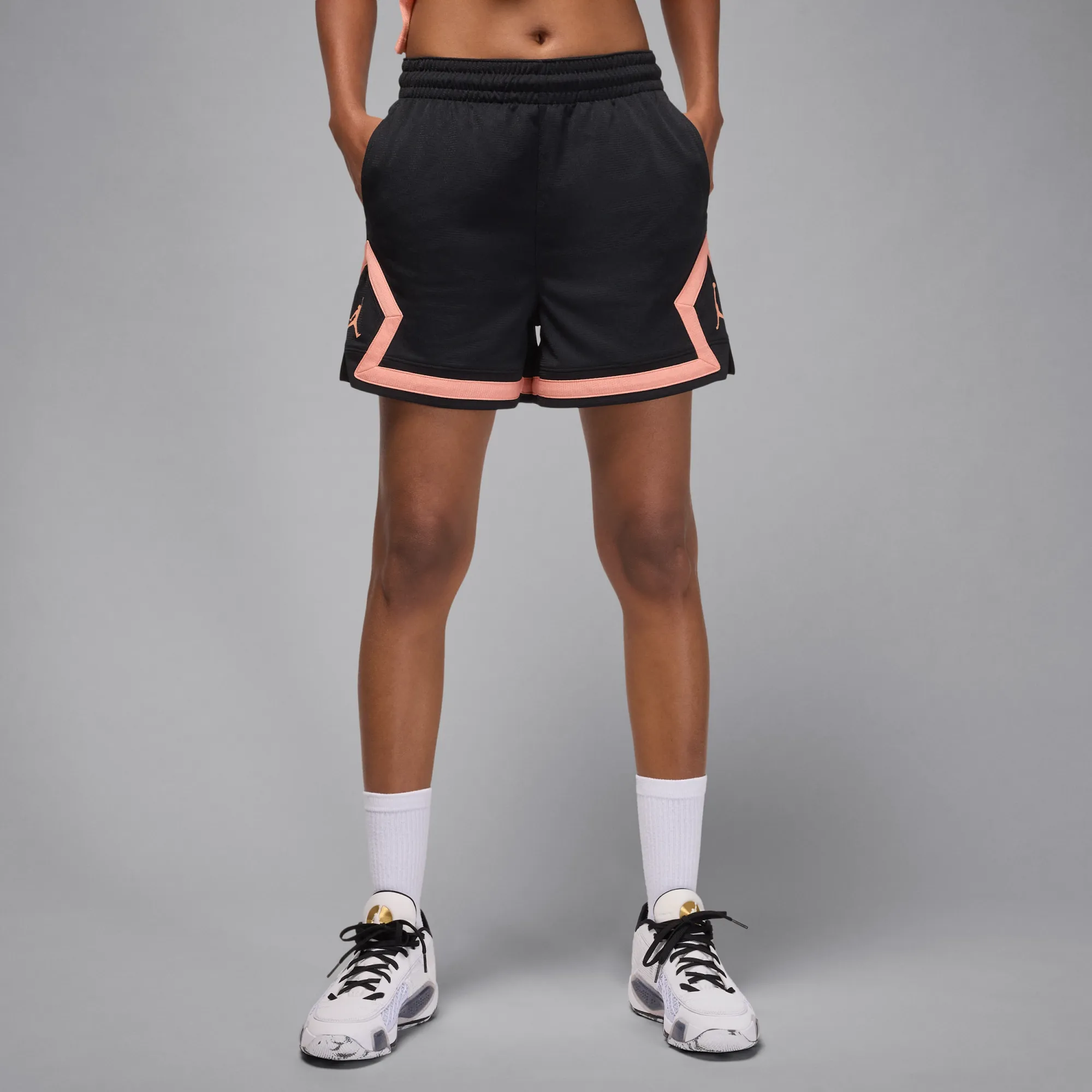 Nike Jordan Sport Women's 10cm (approx.) Diamond Shorts - Black - Polyester