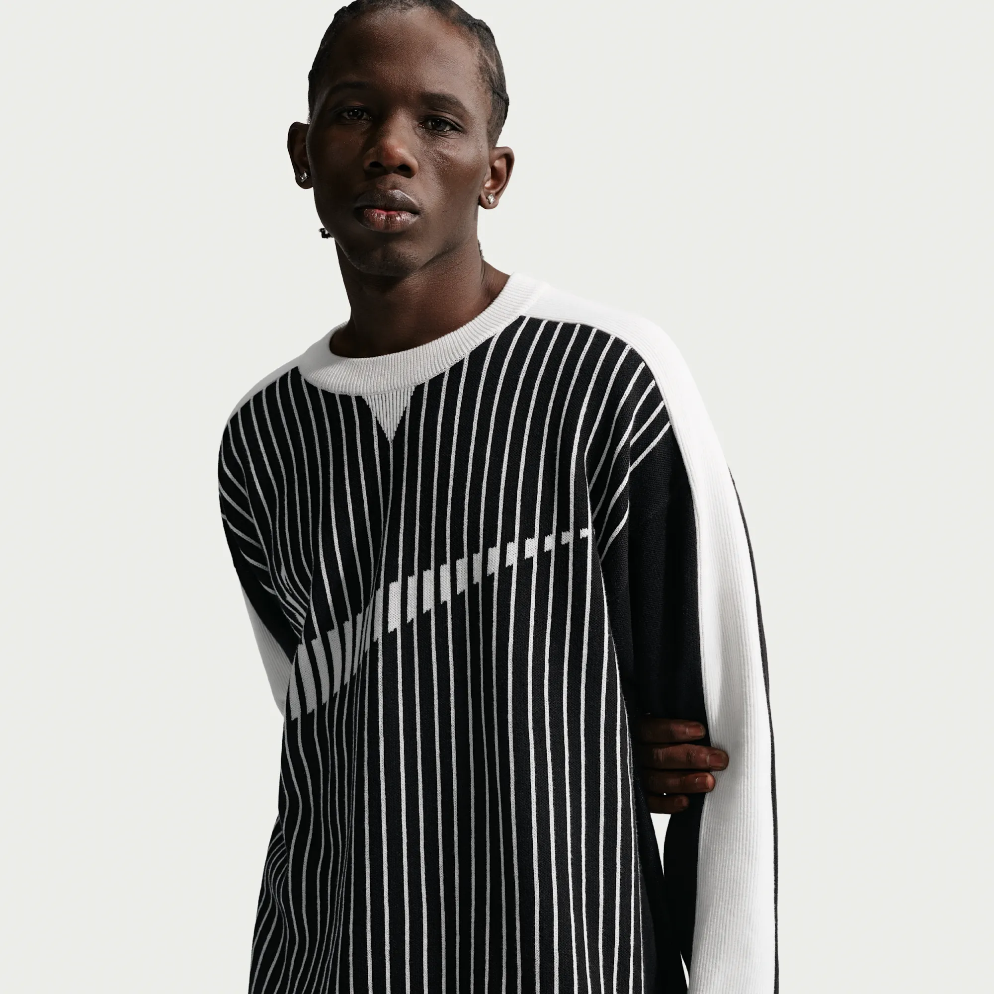 Nike Club Men's Jersey Jumper - Black - Cotton/Polyester/Elastane