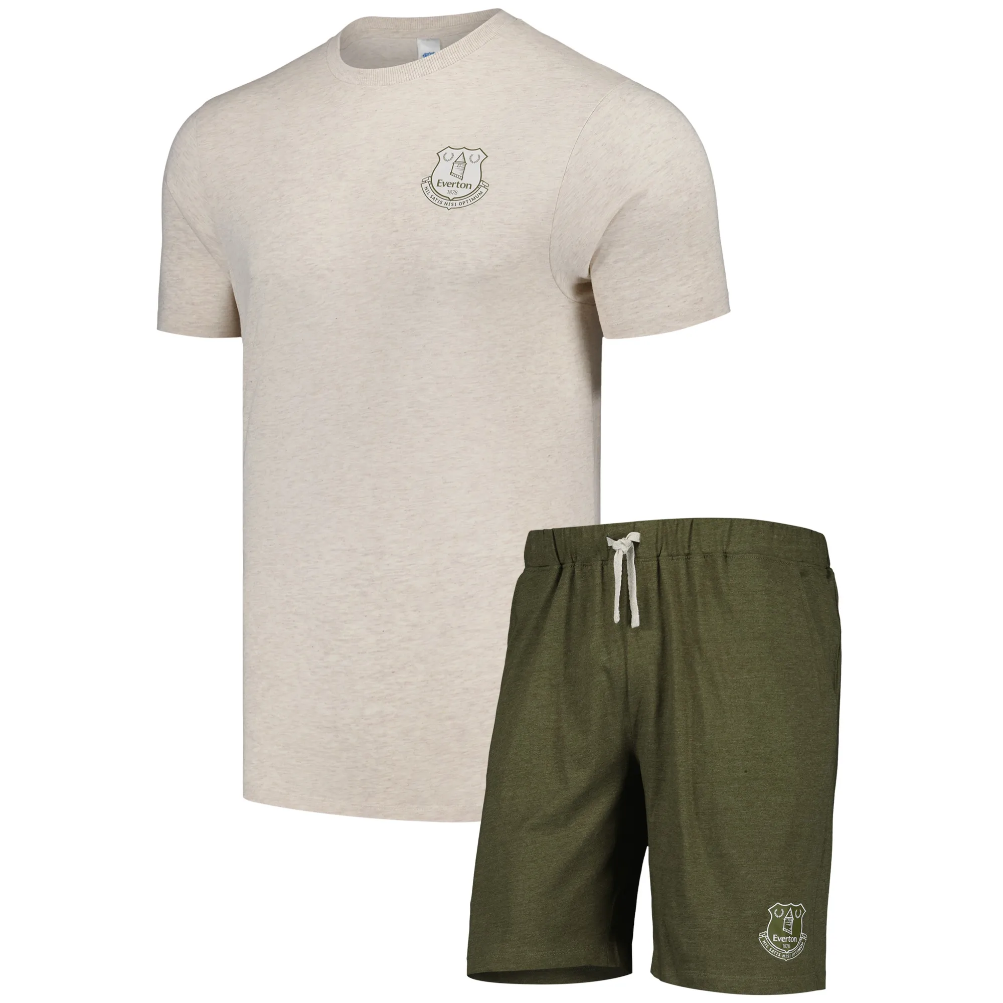 Everton Short Pyjamas - Beige/Khaki - Mens