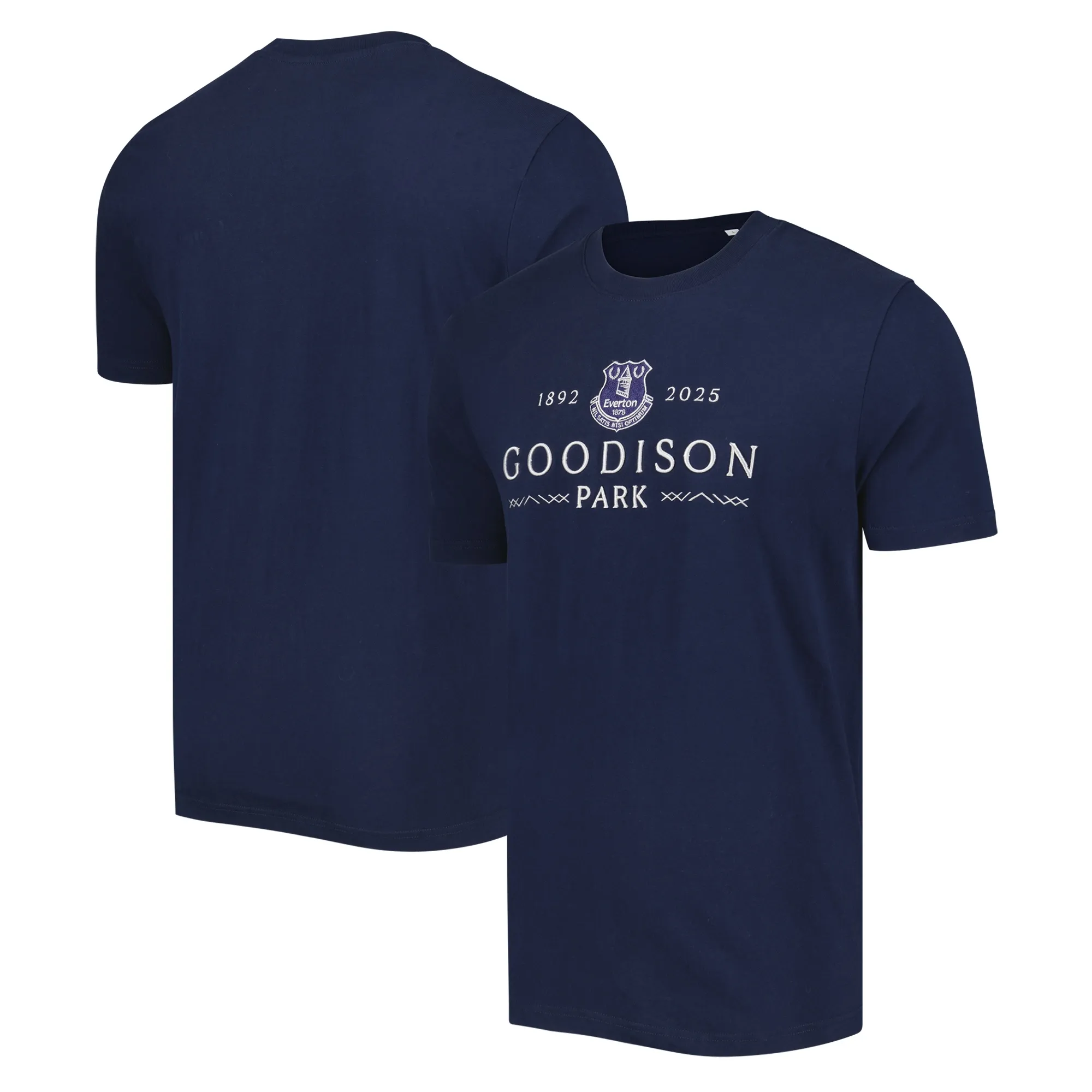 Everton Goodison Park Wordmark T-Shirt - Navy - Mens