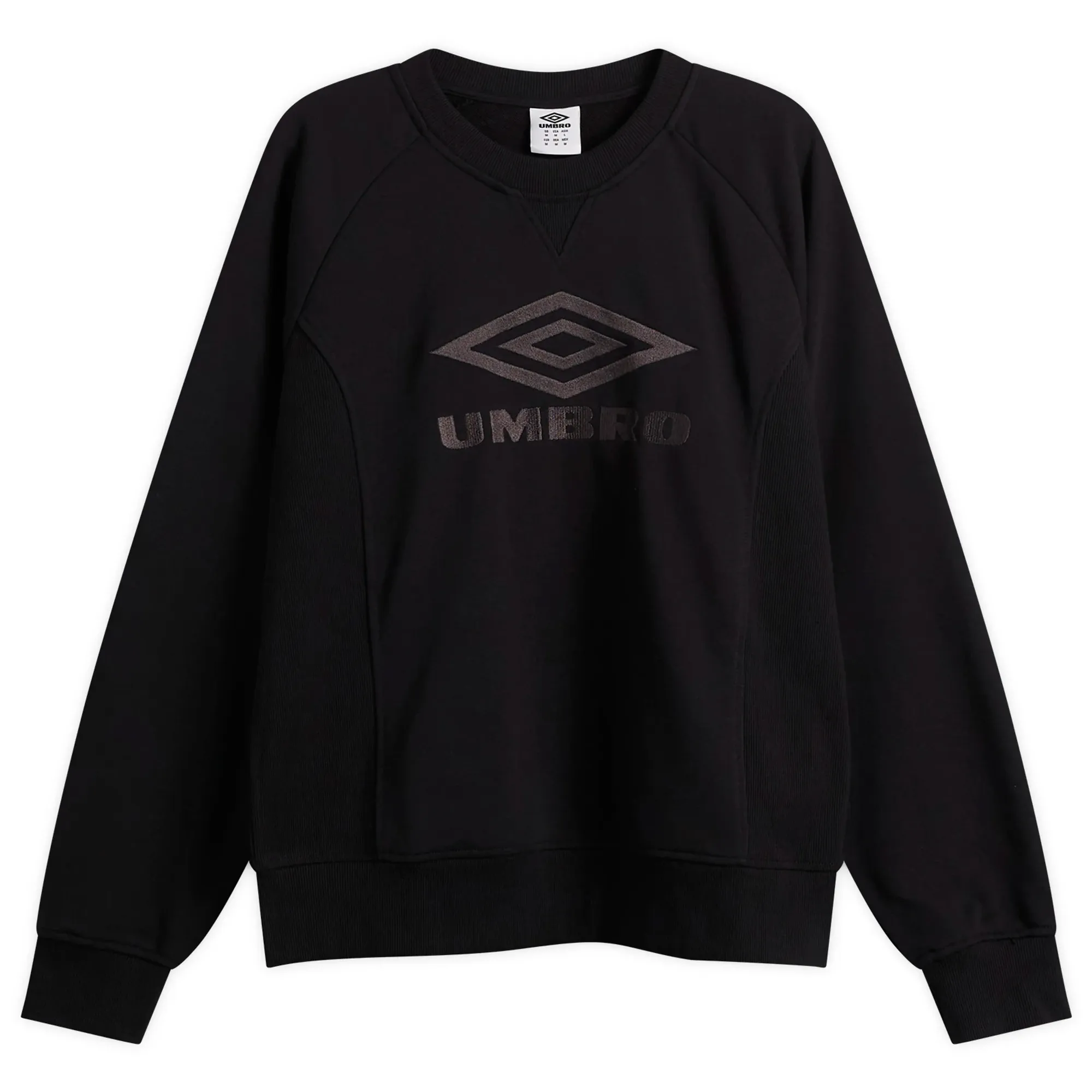 Umbro Men's Iconic Sweat Black/Volcanic Ash