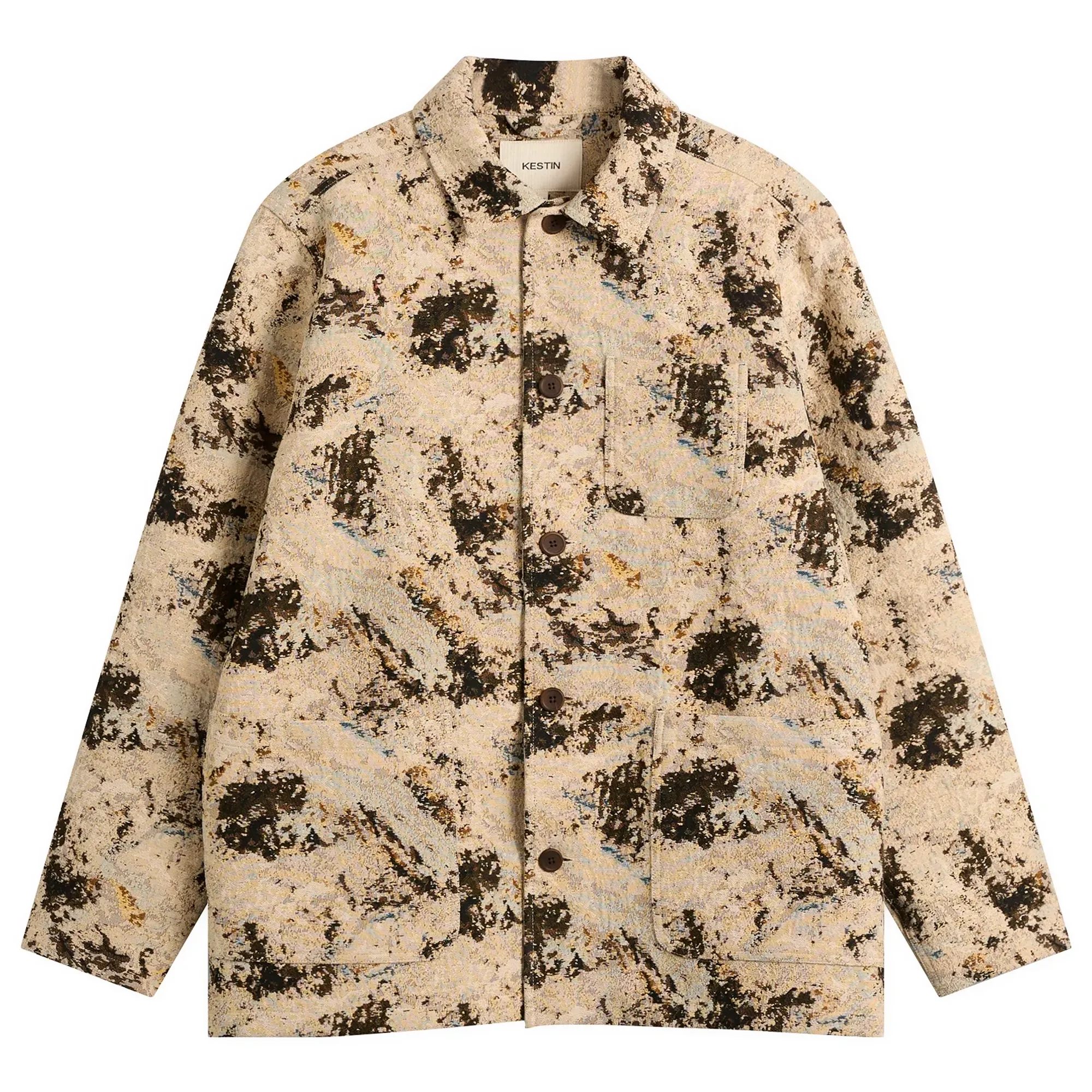 Kestin Men's Jacquard Ormiston Jacket Brown Camo