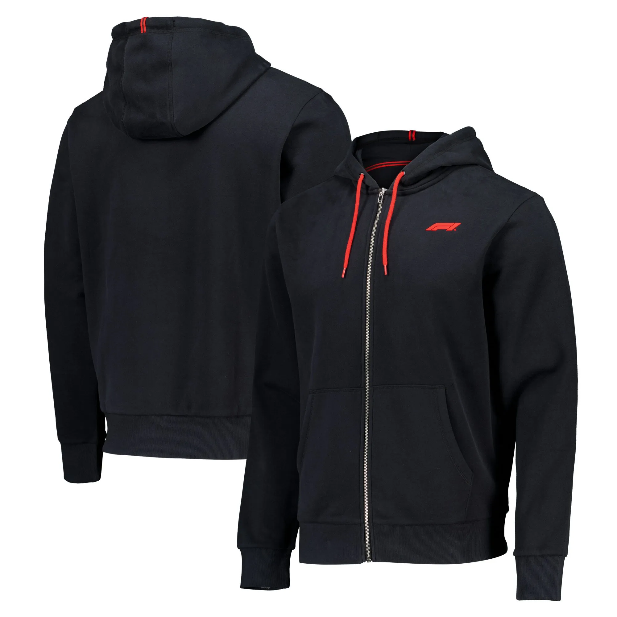 Formula 1 Essentials Small Crest Full Zip Hoodie - Black