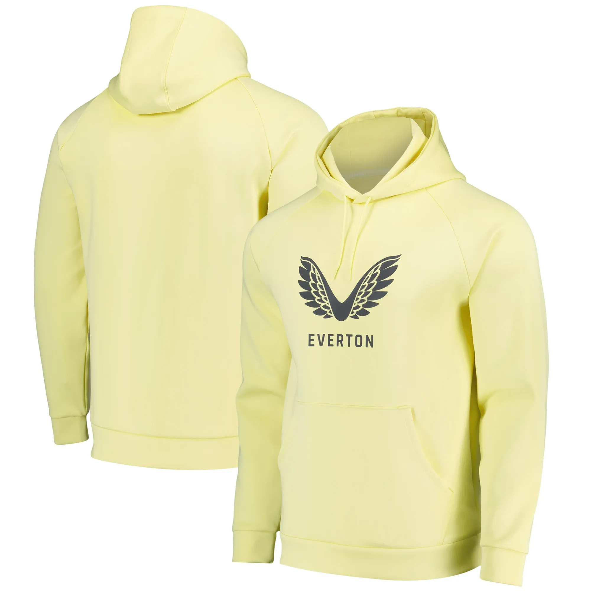 Everton Castore Players Training Hoodie - Yellow