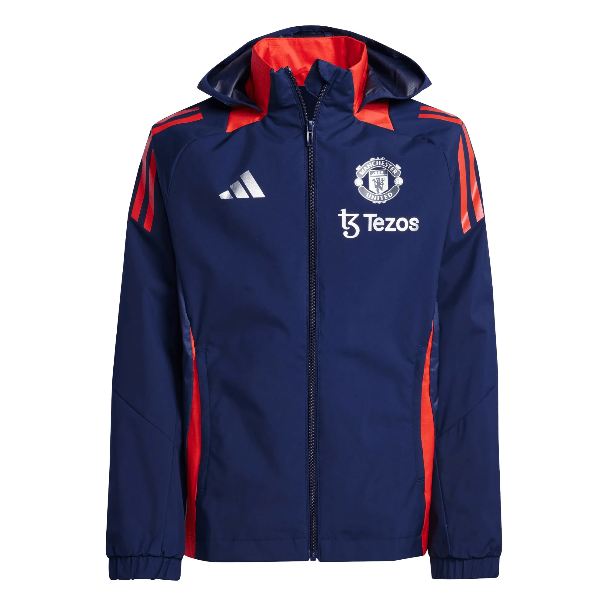 Manchester United adidas Training All-Weather Jacket - Navy - Kids