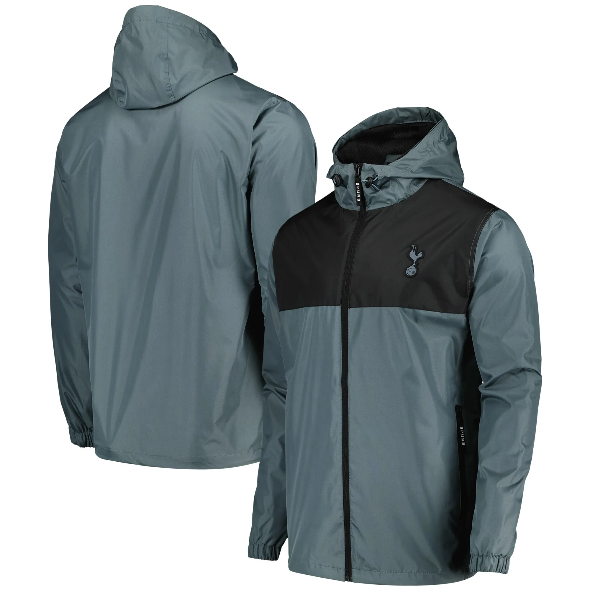 Tottenham Hotspur Shower Jacket - Black/Grey - Mens