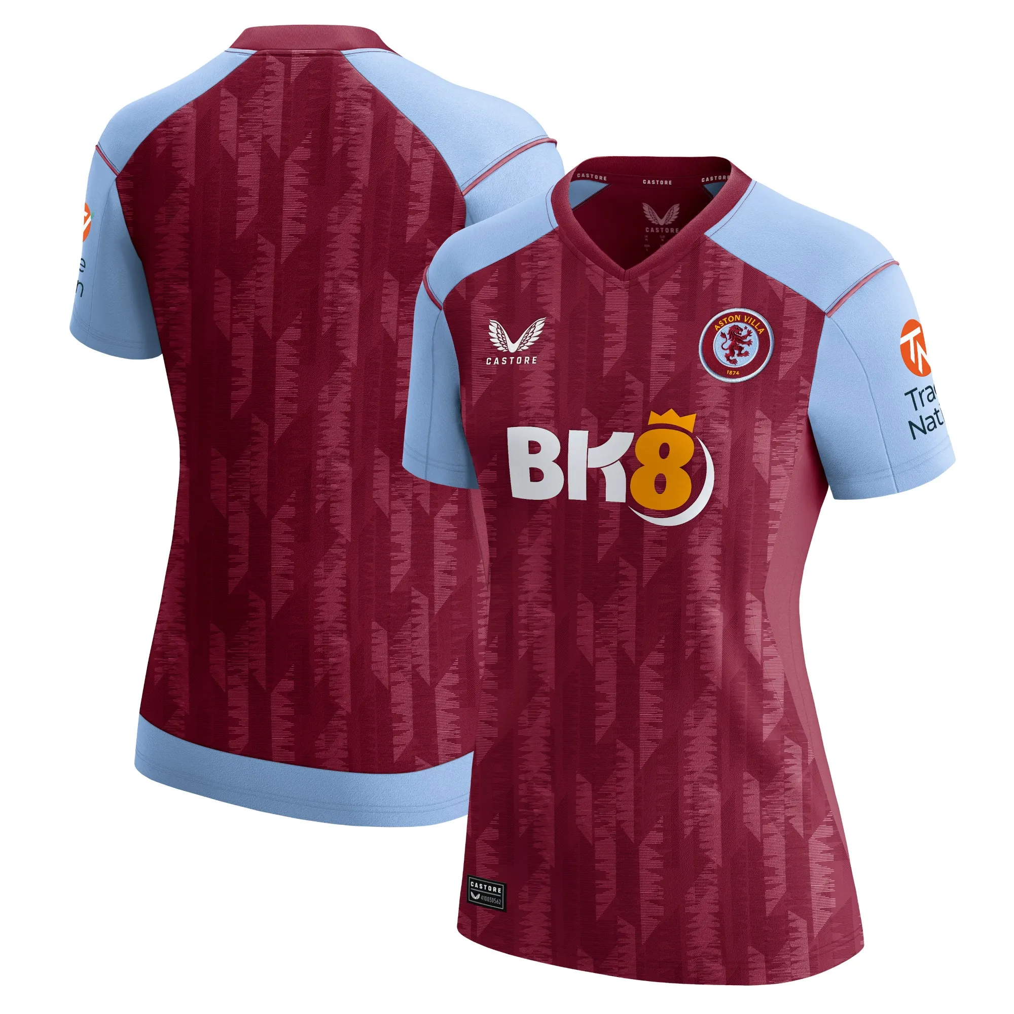Aston Villa Castore Home Shirt 2023-24 - Womens