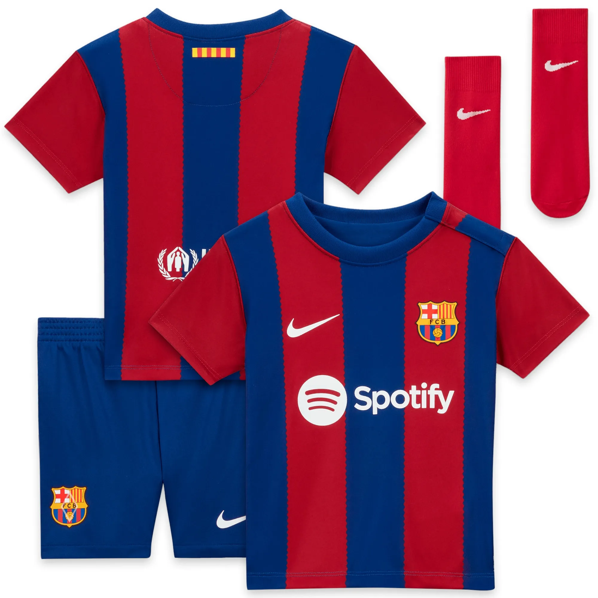 Barcelona Nike Home Stadium Kit 2023-24 - Infant