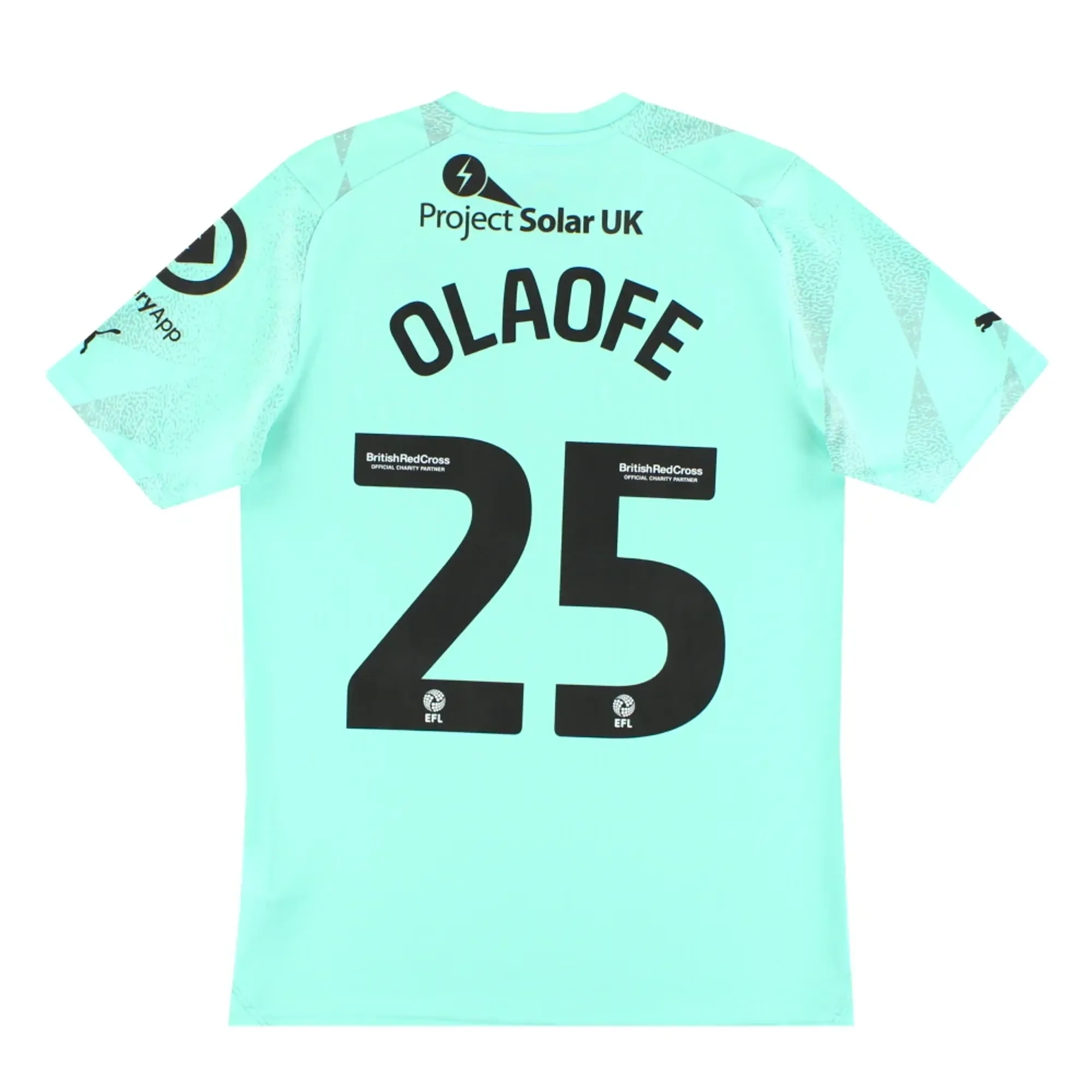 2023-24 Stockport County Puma Away Shirt Olaofe #25 M - Stockport County / Excellent 