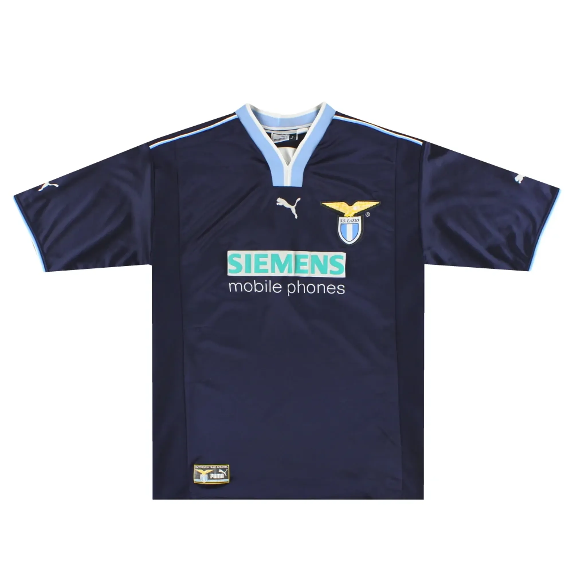 2000-01 Lazio Puma European Away Shirt L - Lazio / Very Good 