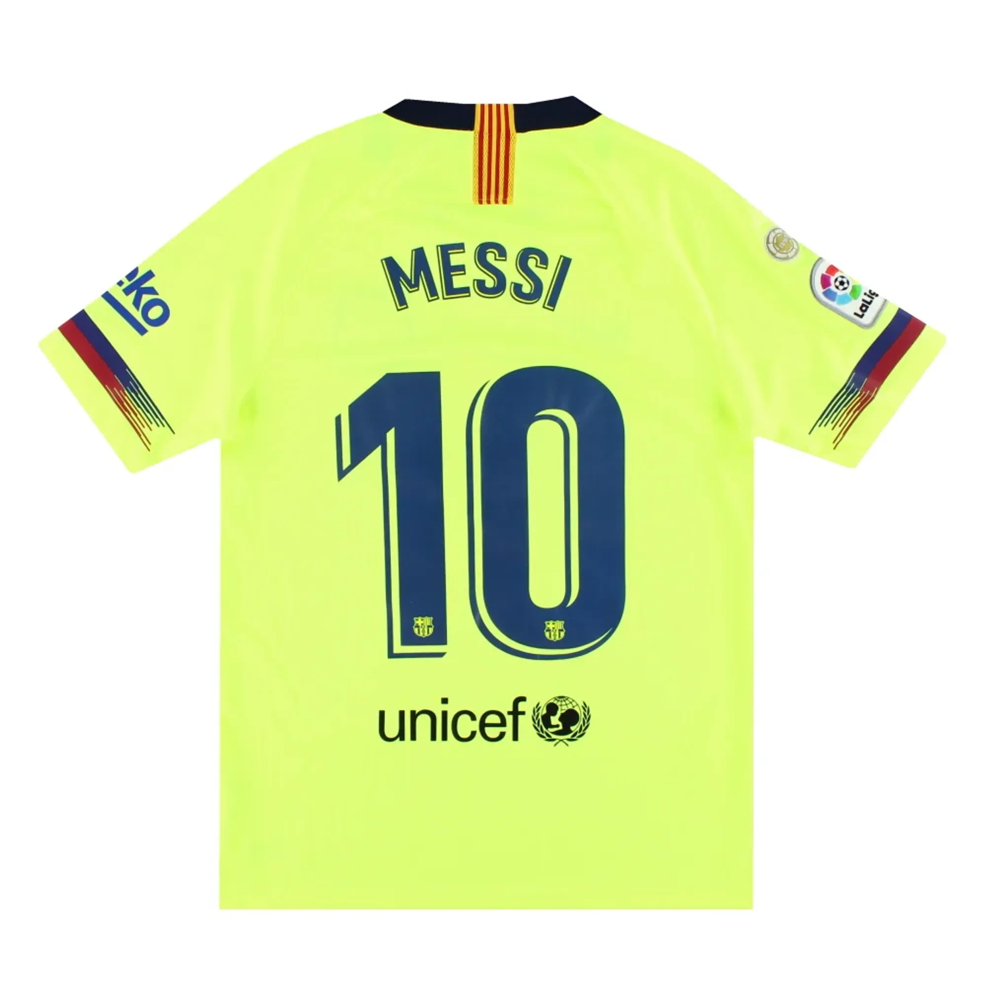 2018-19 Barcelona Nike Away Shirt Messi #10 M - Barcelona / Excellent 