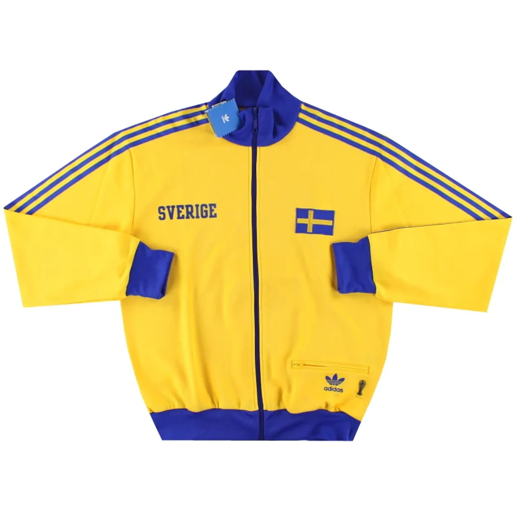 2006-08 Sweden adidas Originals '1974 Reissue' World Cup Track Top *w/tags* - Sweden / w/tags 
