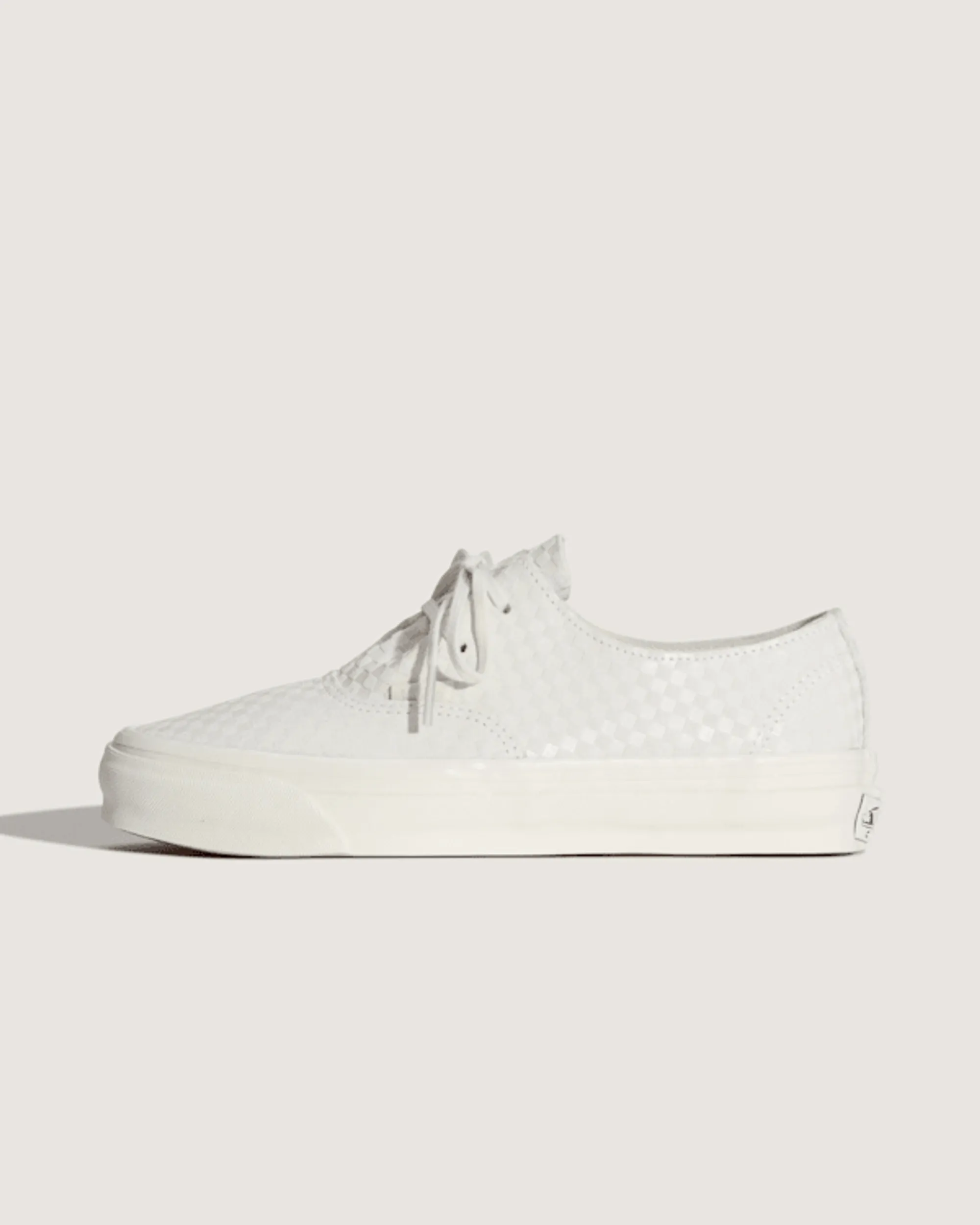 Vans - Premium Authentic Ease Checkerboard Shoes, Man, White