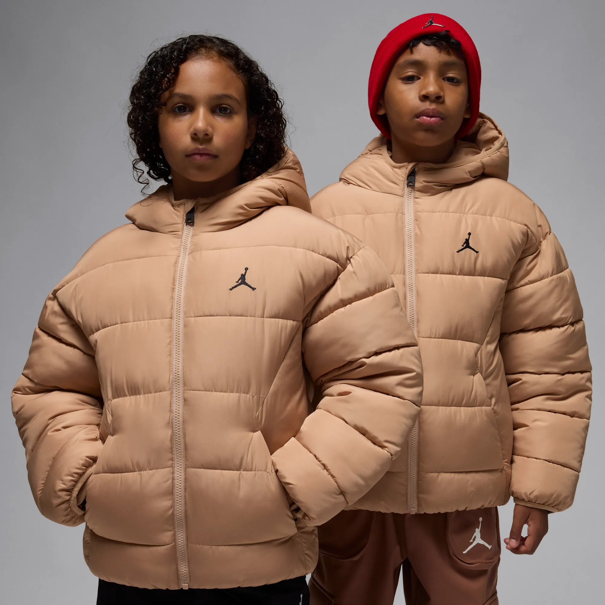 Nike Jordan Older Kids' Brooklyn Puffer - Brown - Polyester