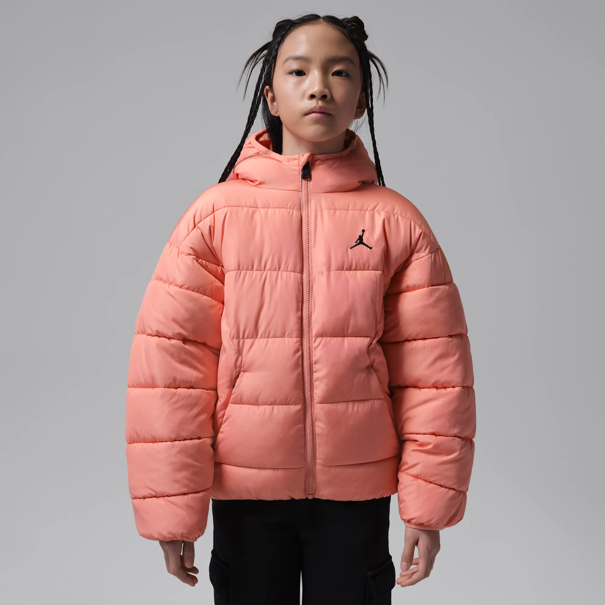 Nike Jordan Older Kids' Brooklyn Puffer - Orange - Polyester
