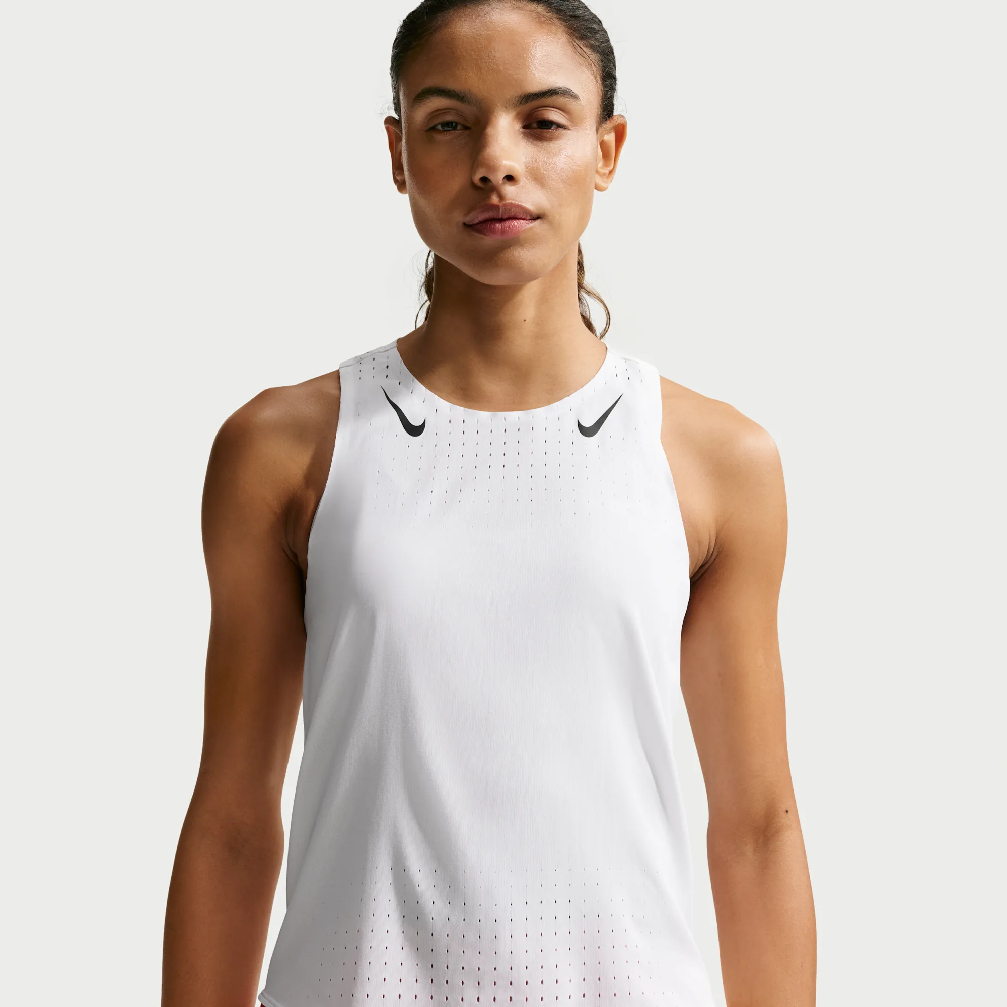 Nike AeroSwift Women's Dri-FIT ADV Running Vest - White - Polyester