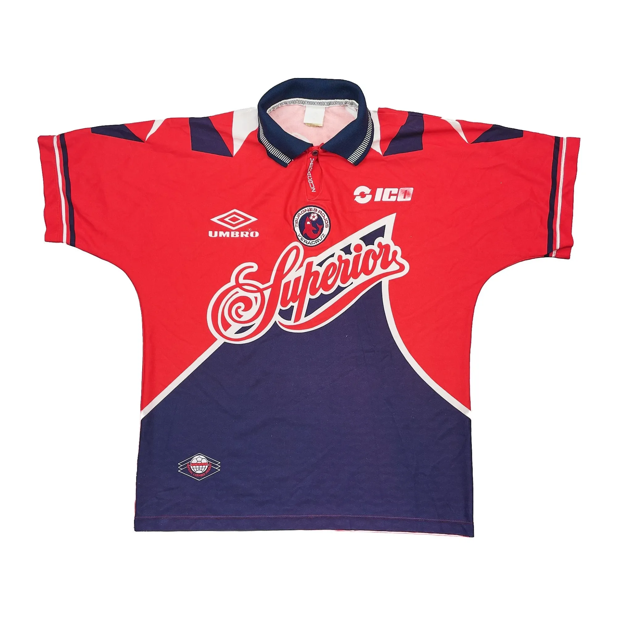 1995/96 Tiburones Veracruz #9 Home Shirt (L) Umbro | Cult Kits