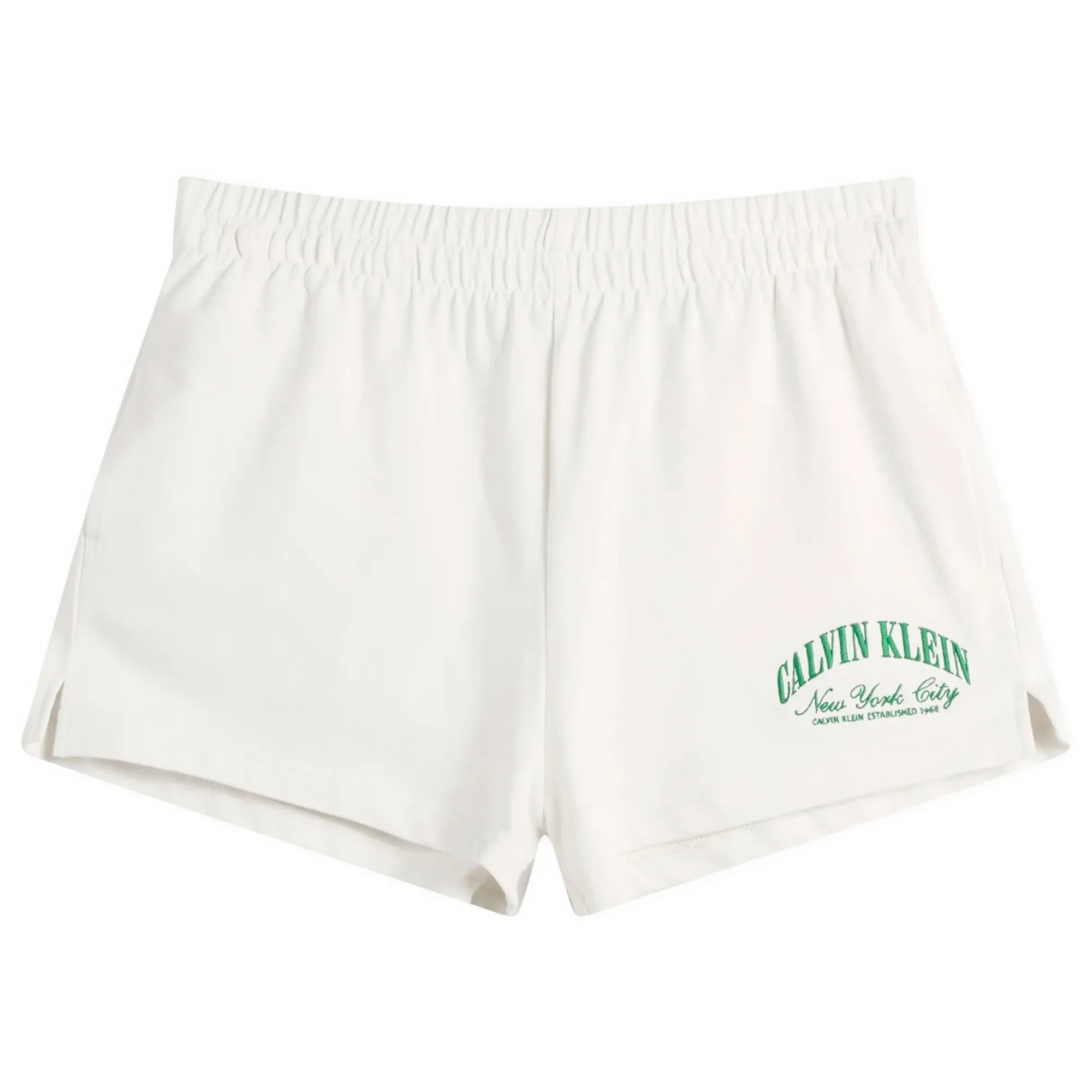Calvin Klein Women's Logo Cotton Jerset Short Tofu