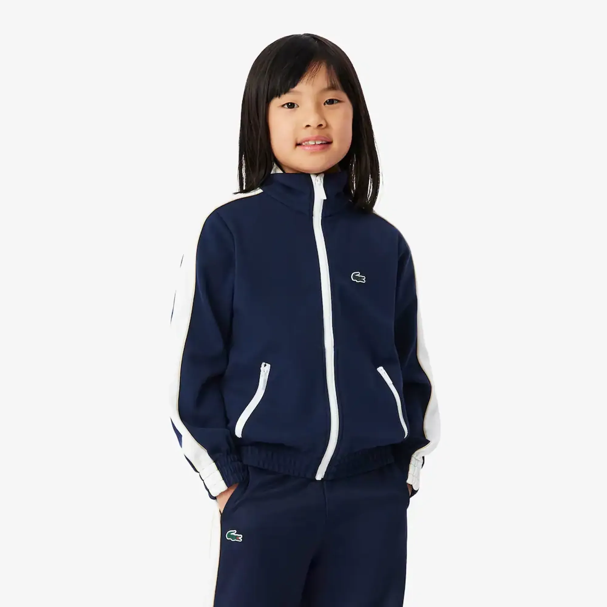 Lacoste Sport Zip-Up Interlock Piqué Sweatshirt - Midnight Blue