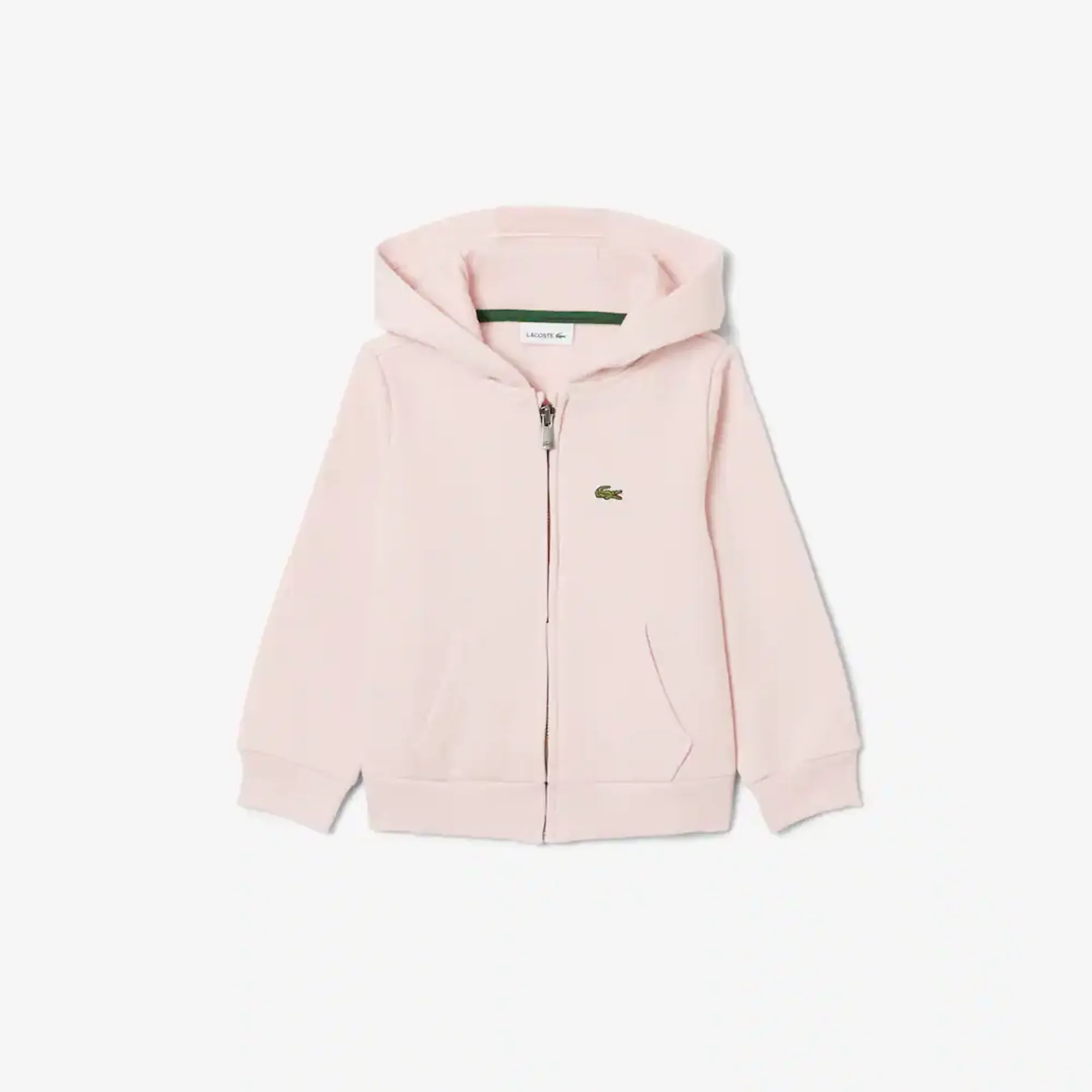 Lacoste Unisex Fleece Zip-Up Hoodie - Light Pink