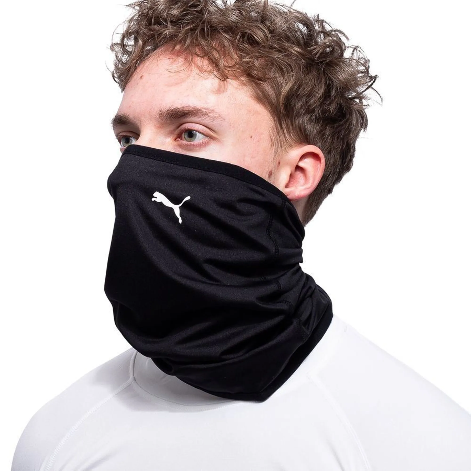 PUMA teamADDITIONS Tech Neck Warmer in Black