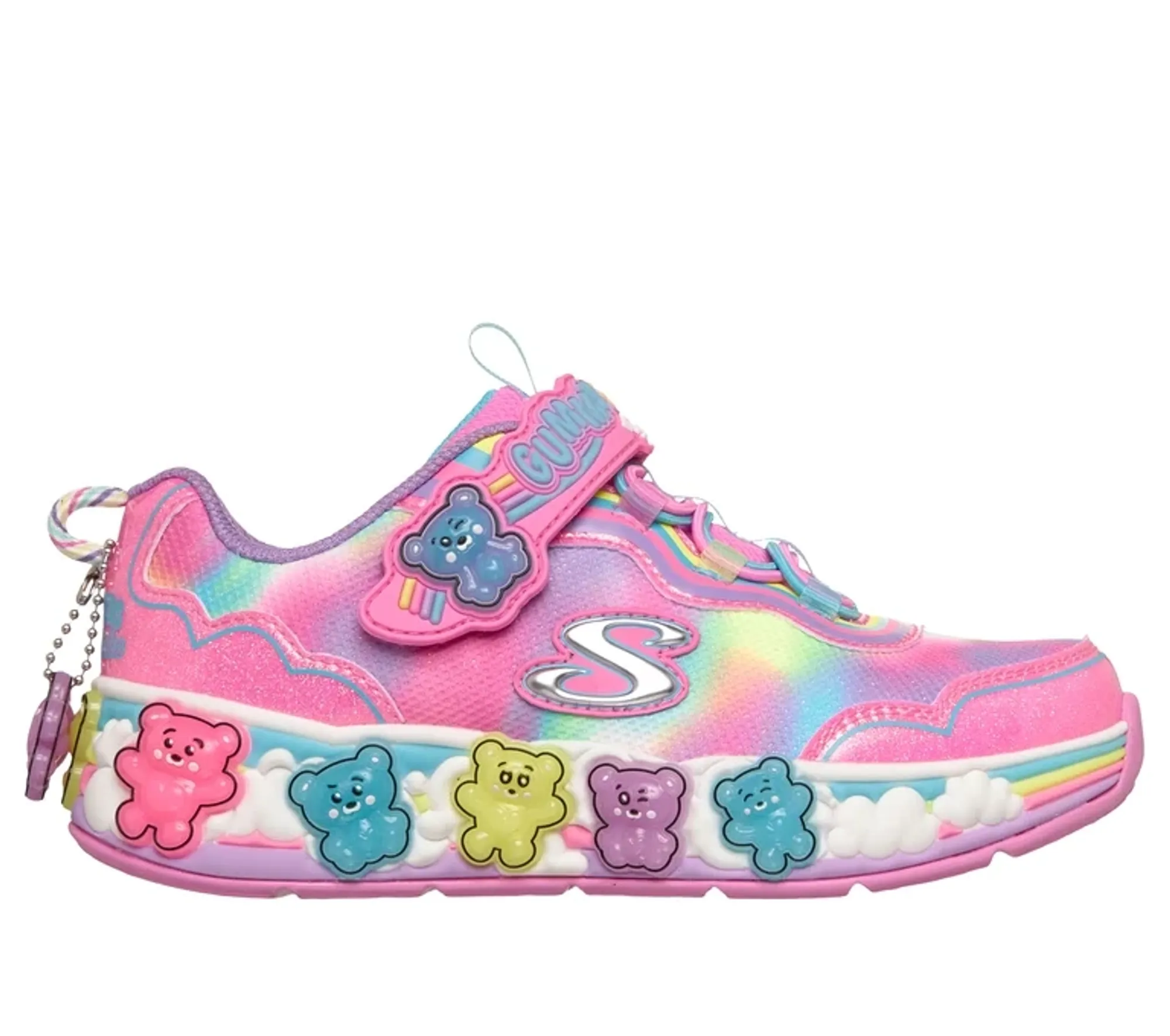 Skechers Girls Sweet Kickz: Gummy Friends Sneaker in Hot Pink