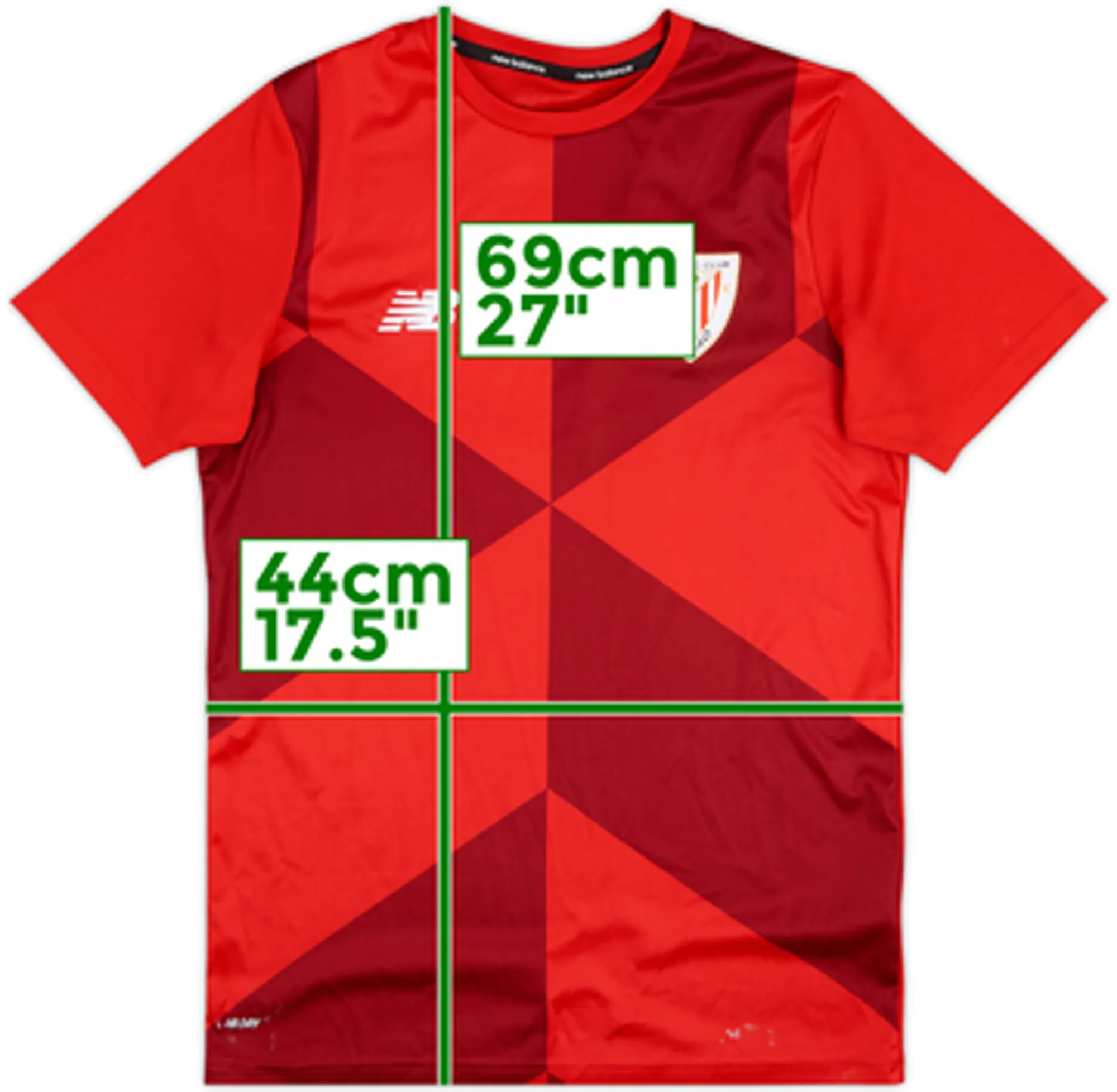 2017-18 Athletic Bilbao New Balance Training Shirt - 6/10 - (S)