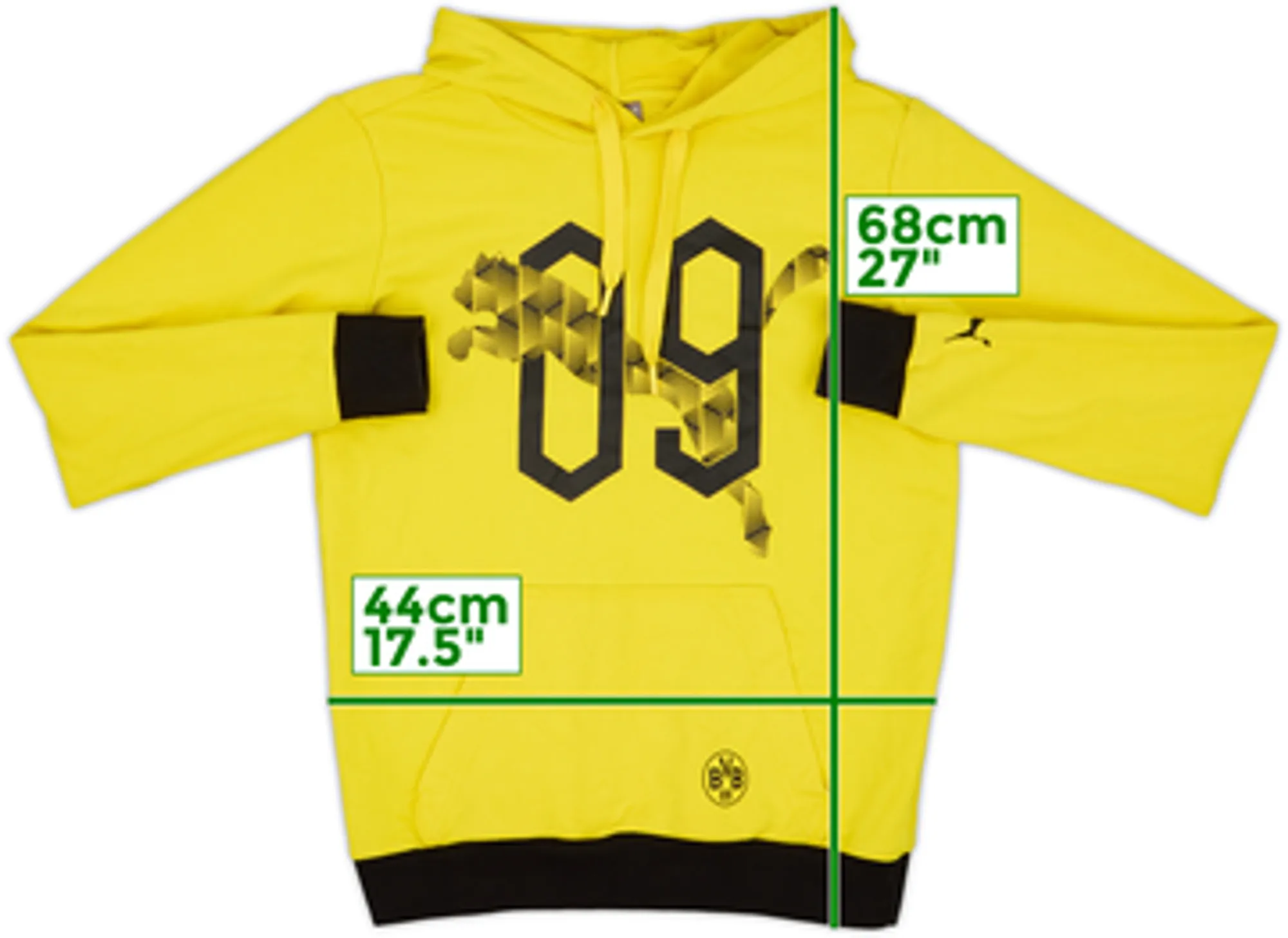 2006-07 Borussia Dortmund Nike Hooded Sweat Top - 9/10 - (S)