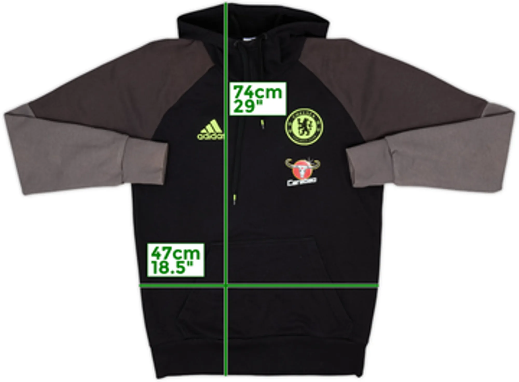2016-17 Chelsea adidas Hooded Sweat Top - 9/10 - (M)