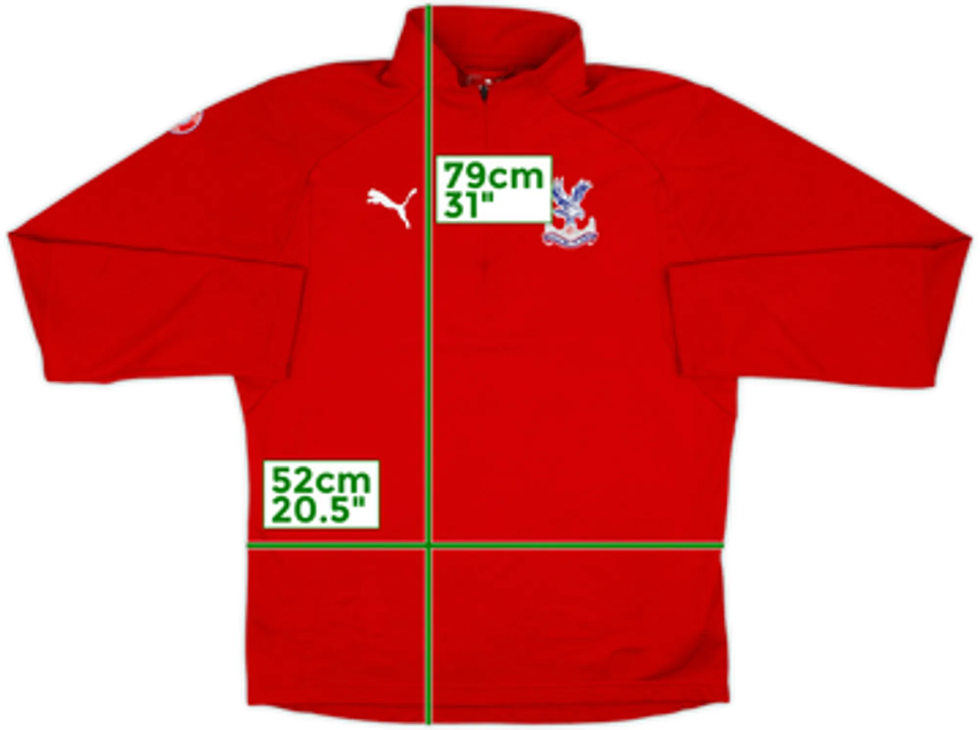 2017-18 Crystal Palace Foundation Puma 1/4 Zip Drill Top - 8/10 - (L)