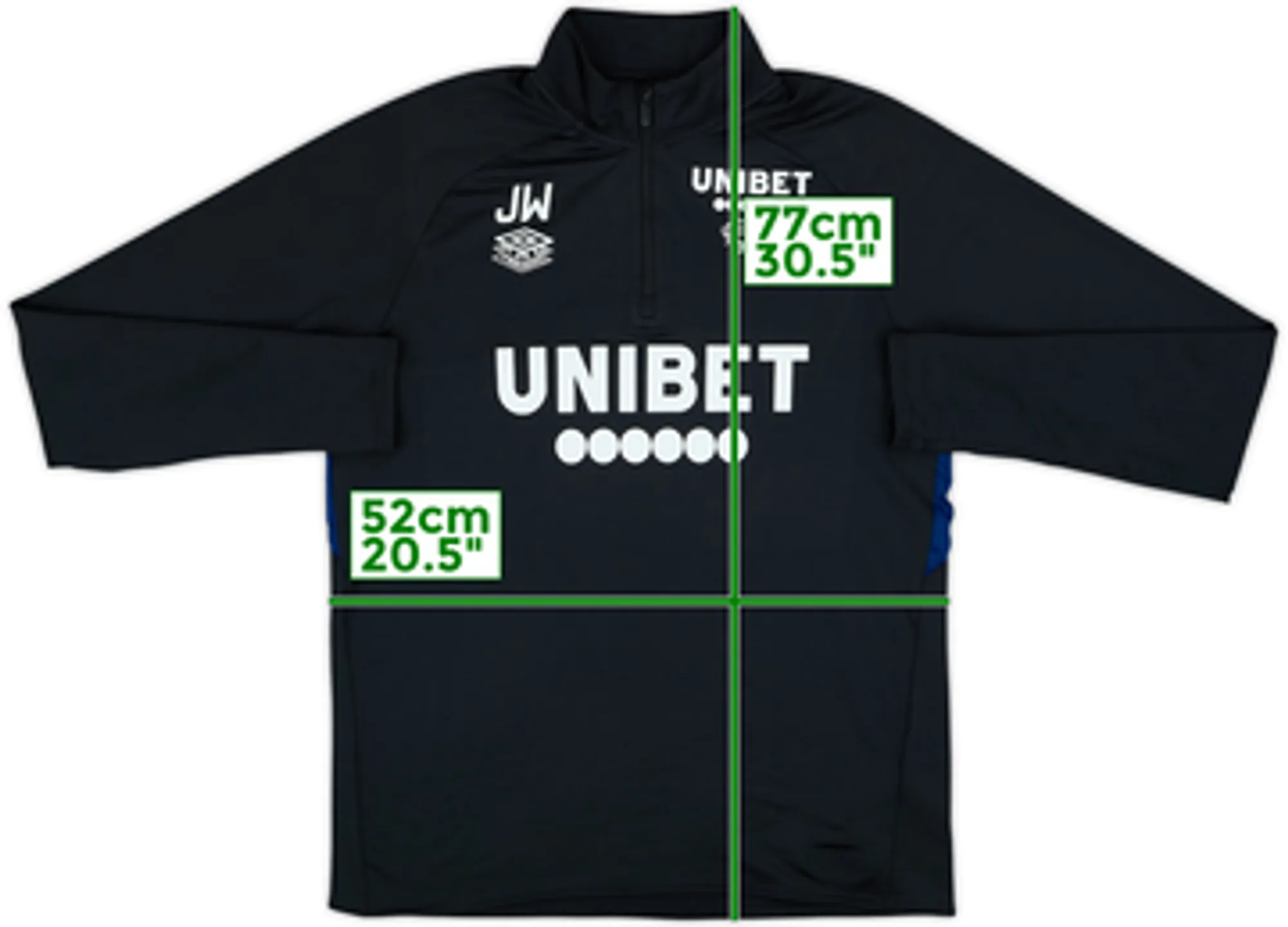 2018-19 Derby County Staff Issue Umbro Drill Top JW - 7/10 - (L)