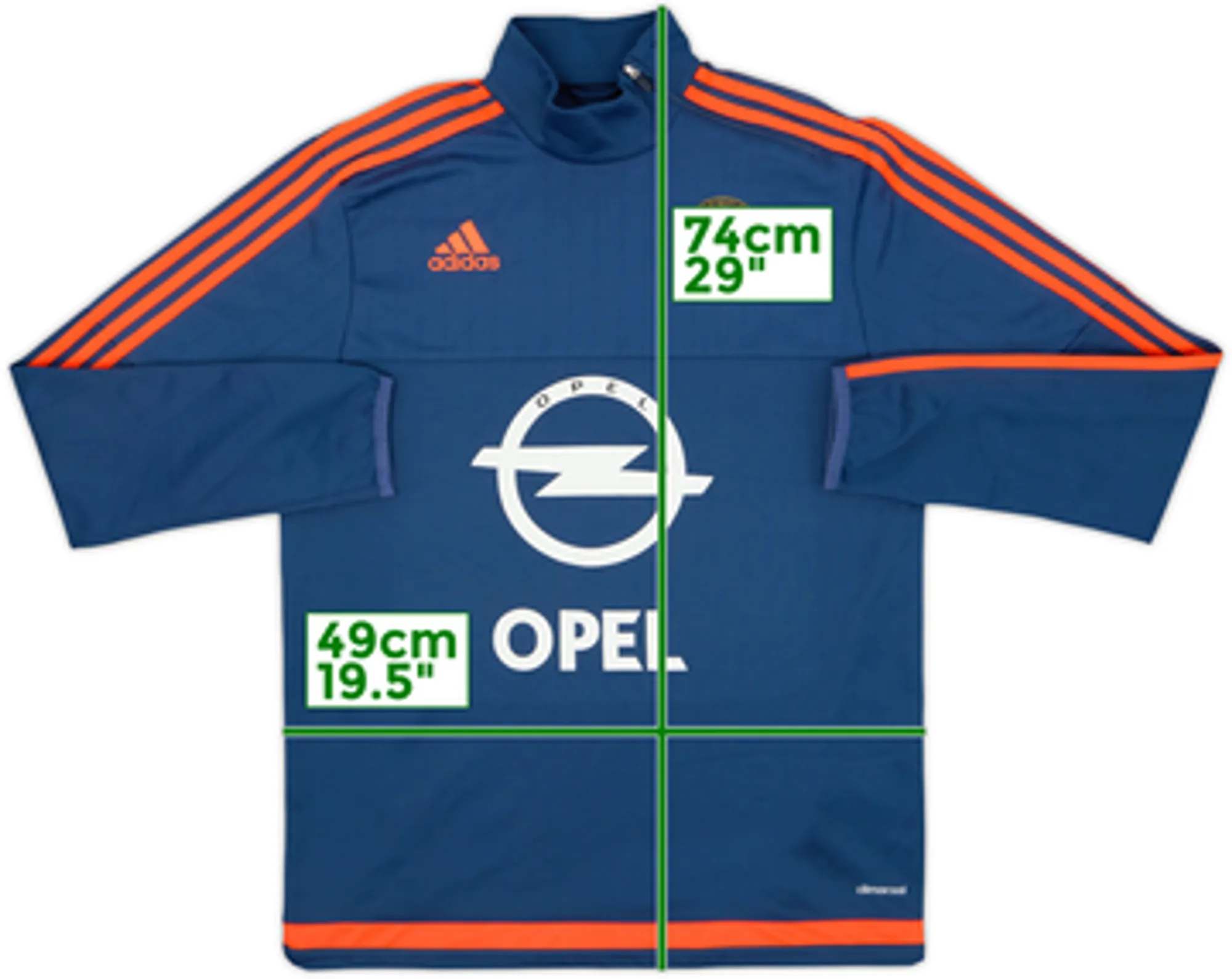2015-16 Feyenoord adidas 1/4 Zip Drill Top - 7/10 - (M)