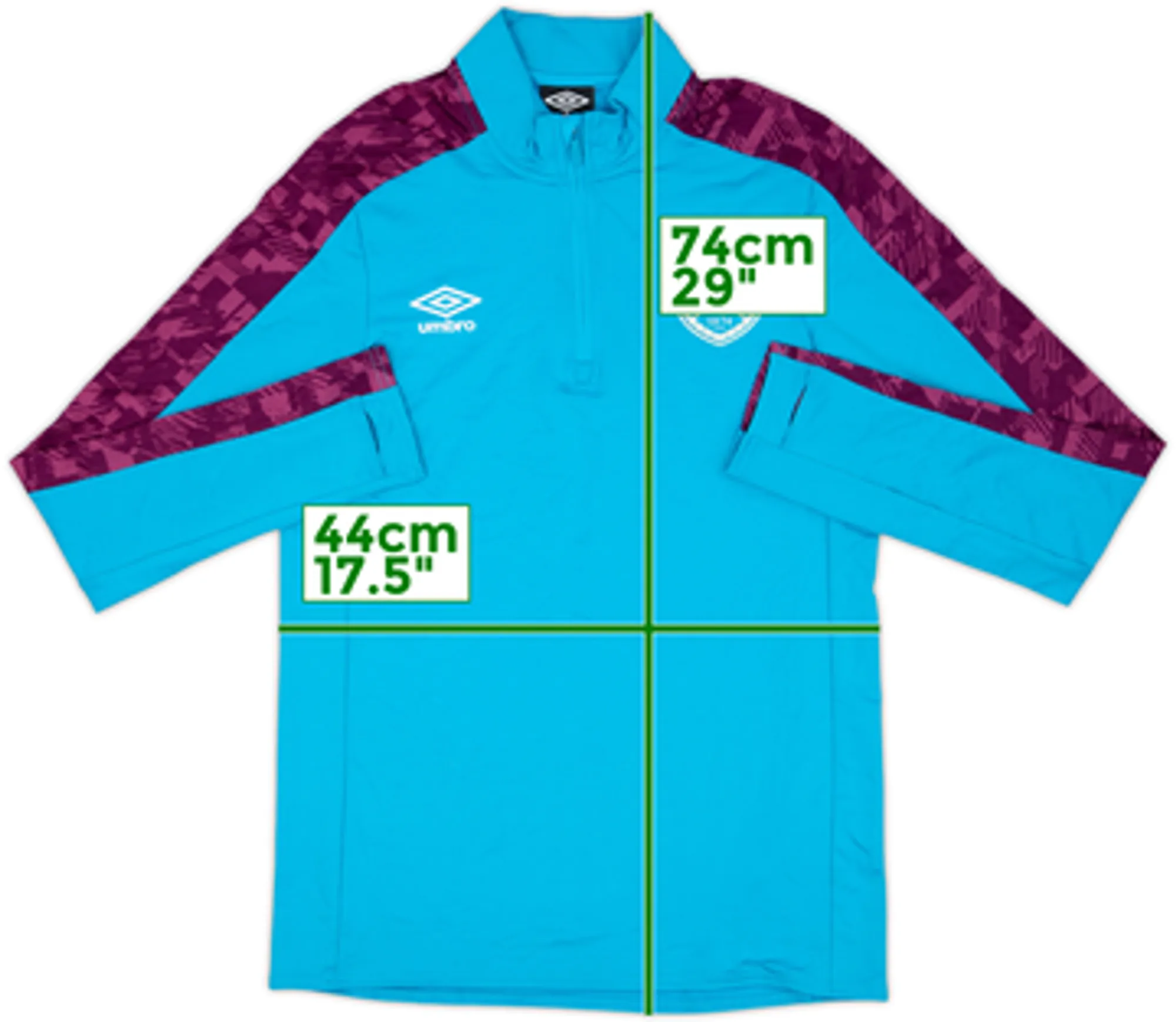 2021-22 Hearts Umbro 1/4 Zip Drill Top - 7/10 - (S)