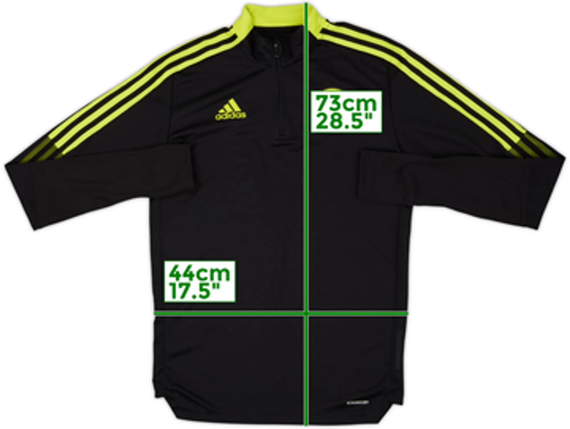 2021-22 Leeds United adidas 1/4 Zip Drill Top - 10/10 - (S)